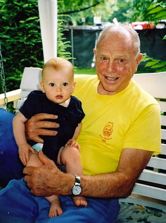 Grandpa Tom with Sam Kirley