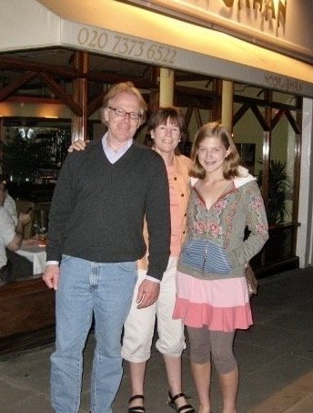 Tim, Patty and Katie at Noor Jahan in London