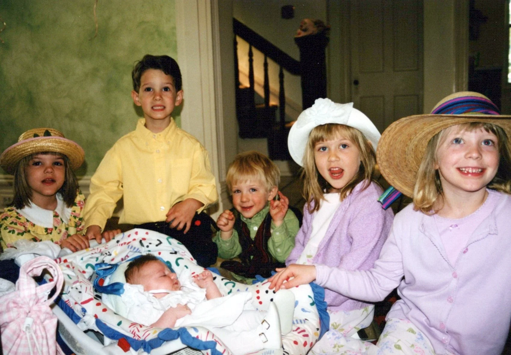 Easter morning In Sewickley. Abby is the baby!