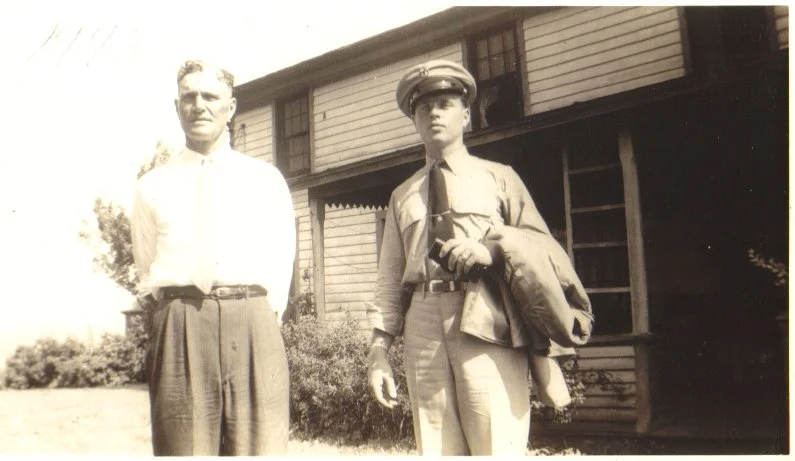 Grandpa George with his son Tom.