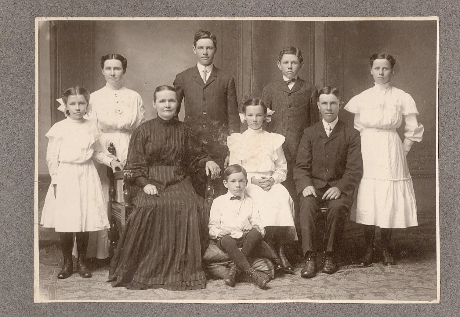 The Kirley family around 1900.
