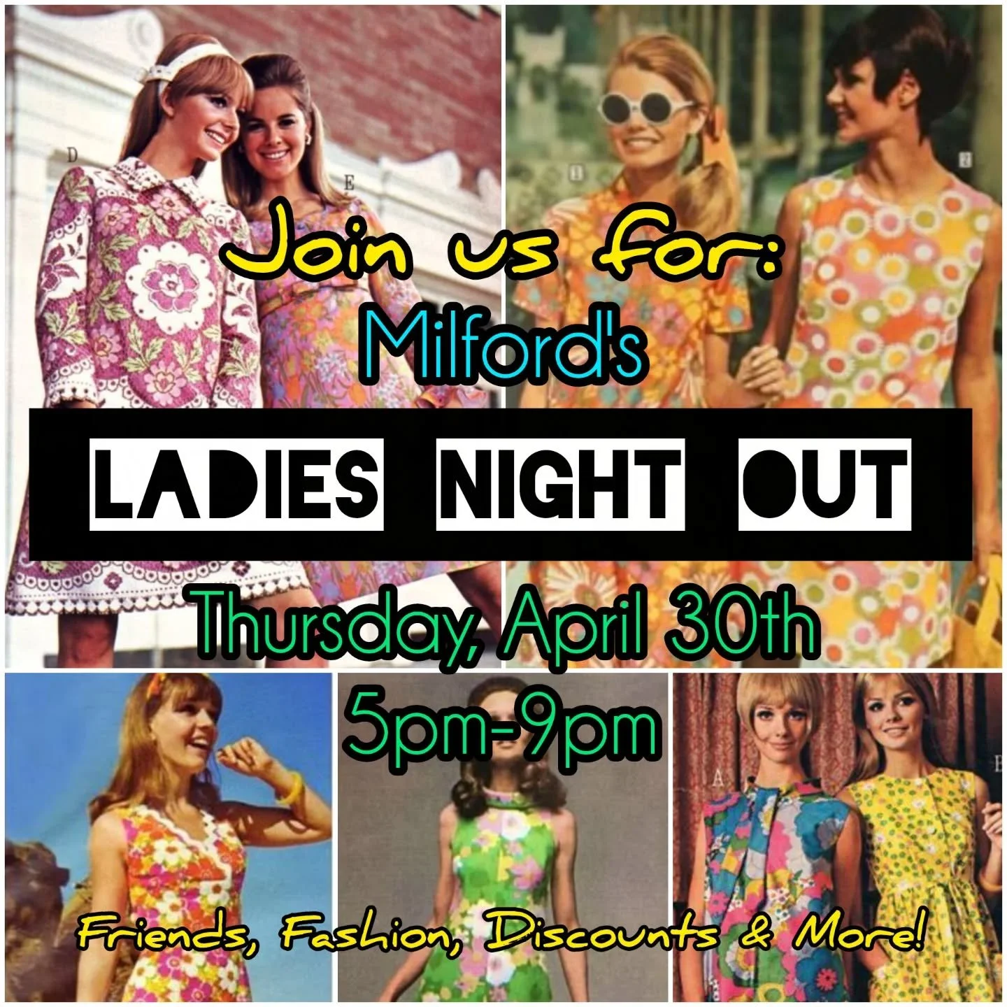 Mark your Calendars! Join us for Ladies Night on Thursday, April 30th from 5pm-9pm. We are going to have wine, snacks and of course discounts!! The theme is Flower Power again, so you KNOW we will bring it. We also happen to have many choices for the