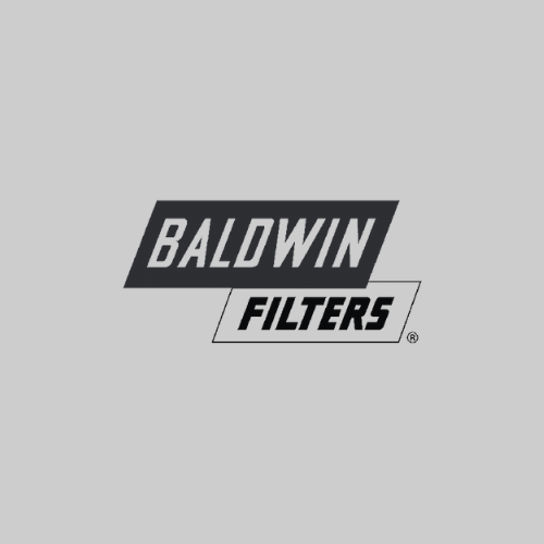 Baldwin Filters logo on a gray background.