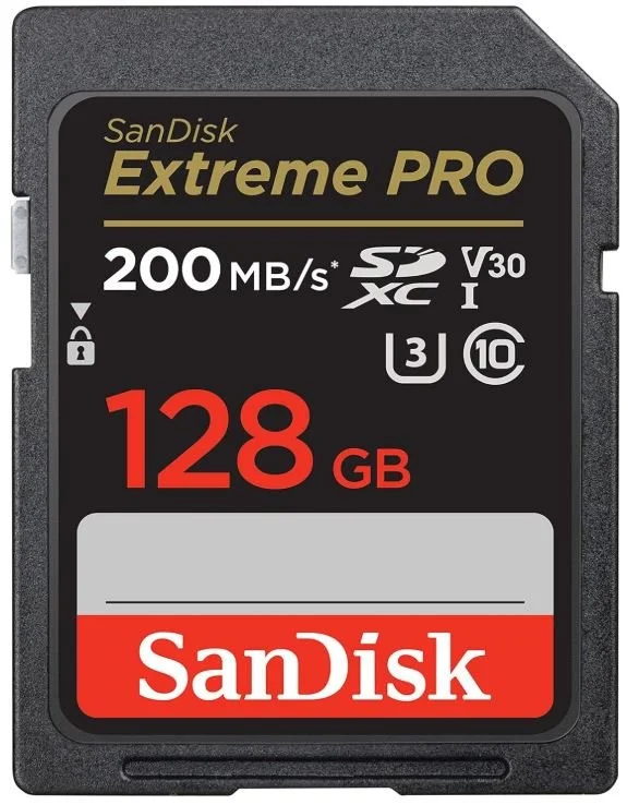 128 GB SD card