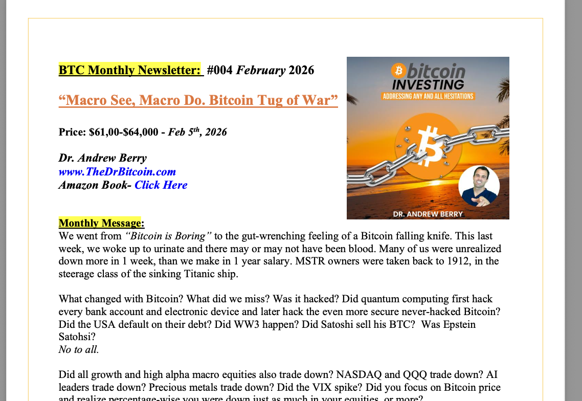 Bitcoin Newsletter February 2026