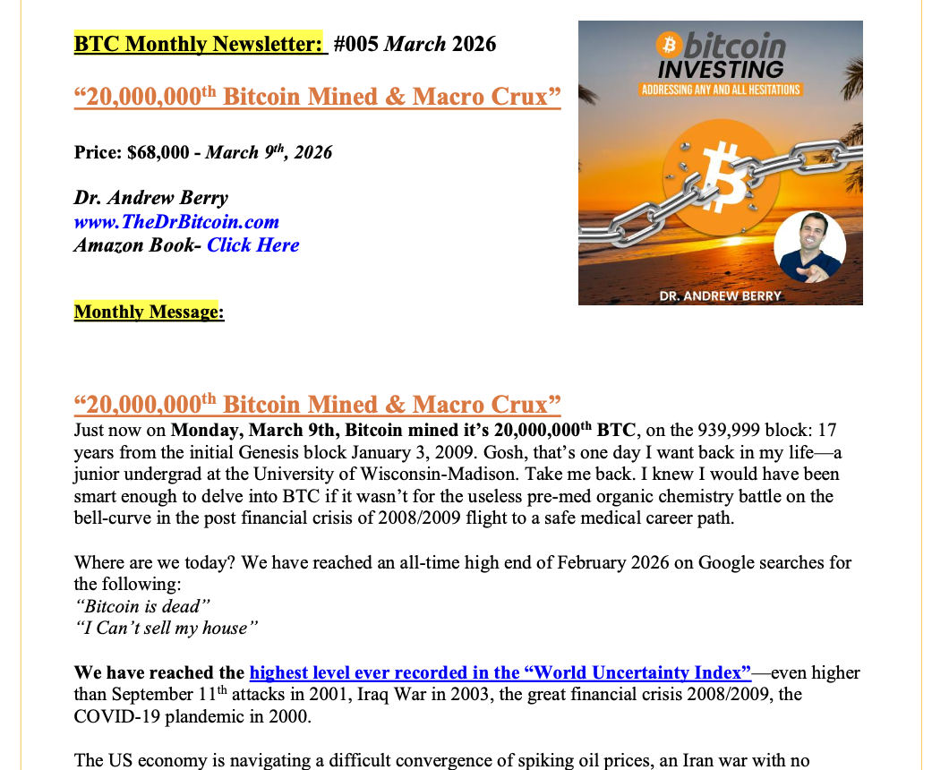 March Bitcoin Newsletter