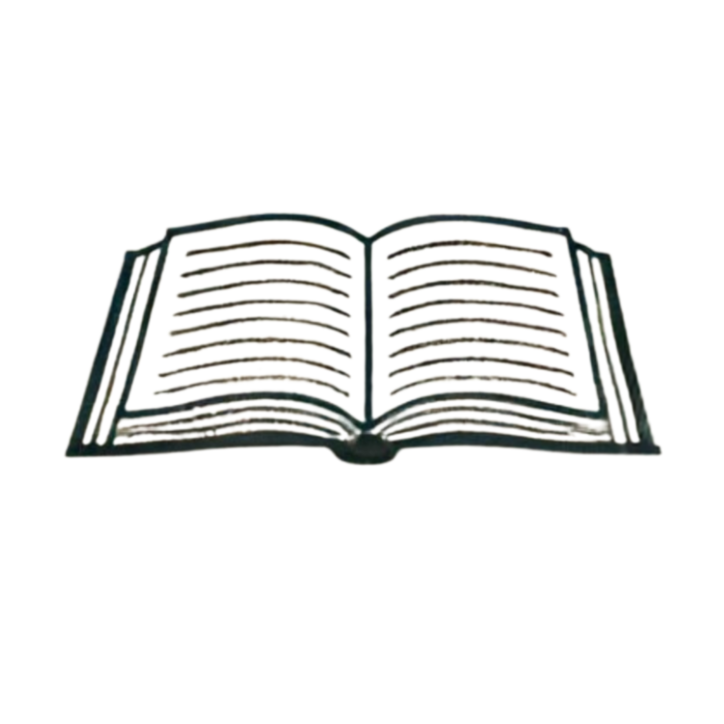 Open book with text on pages, some text highlighted in yellow and red.