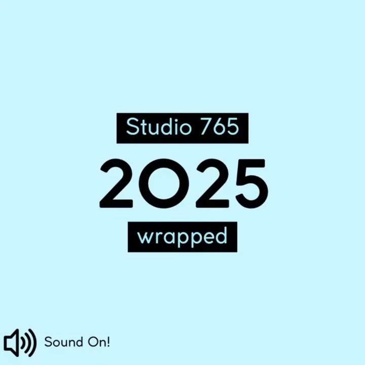 Studio 765 2025 wrapped! We had the best year full of firsts and can&rsquo;t wait to see what comes in 2026! We have big things coming! Stay tuned!👀🩵✨