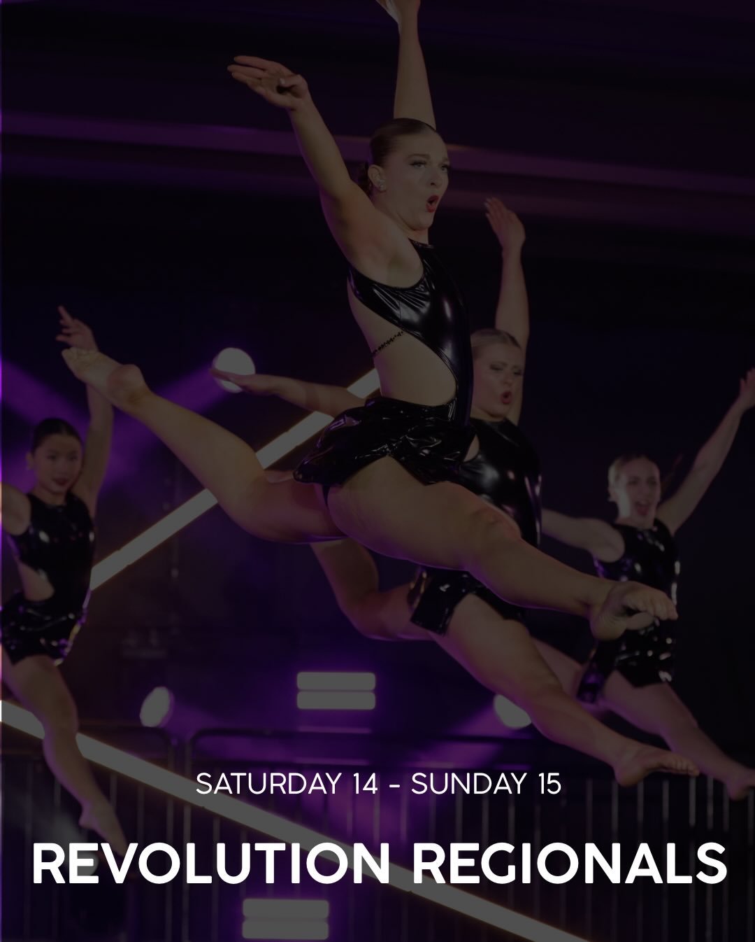 Our studio schedule for Revolution regionals this weekend! We&rsquo;re so excited to see our dancers take the @revotalent stage✨🩵