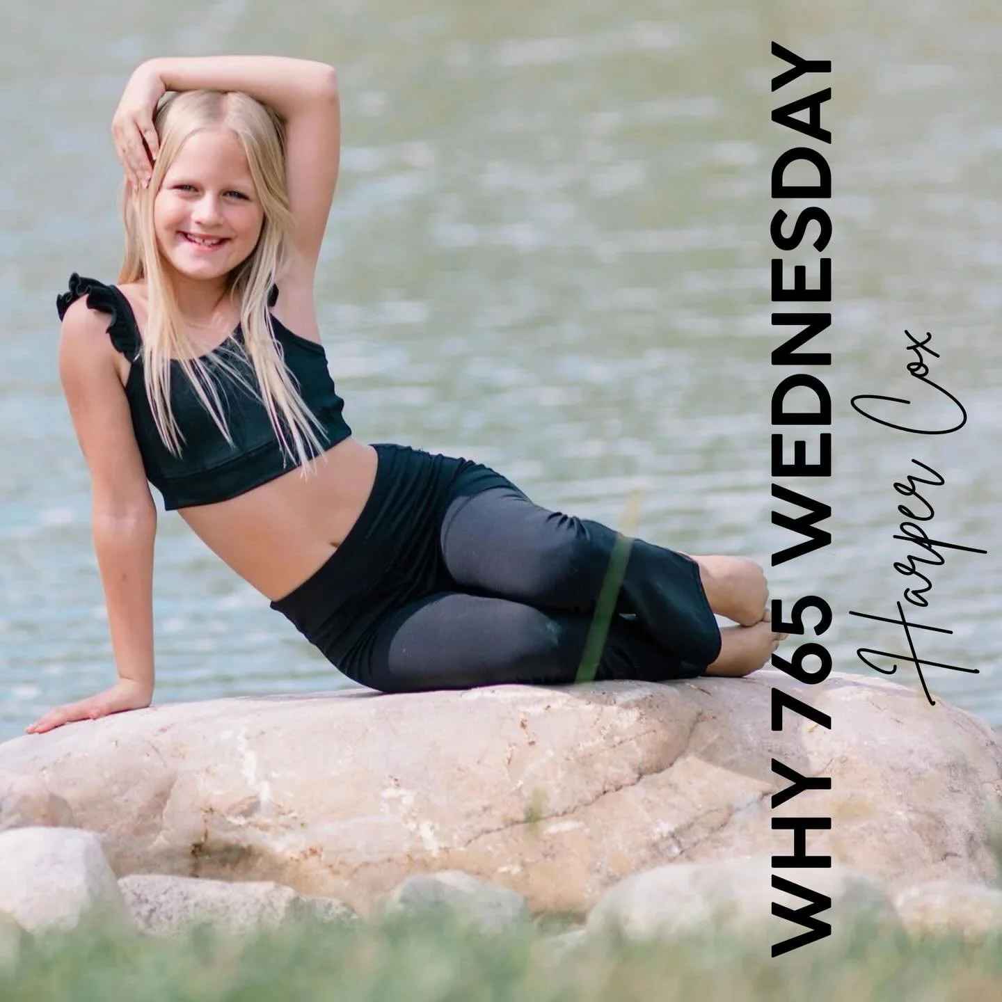 Our next WHY 765 WEDNESDAY comes from Code Teal Harper and her mom Courtney! We love you Harper and your sweet personality you bring to our team!🩵