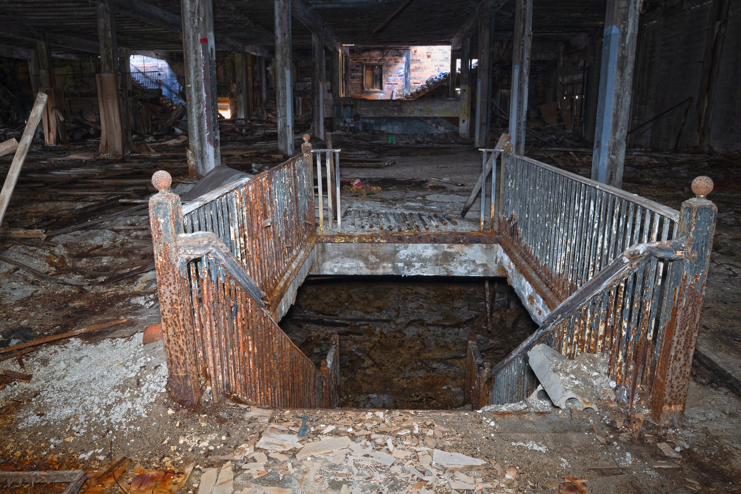 stairs leading to basement