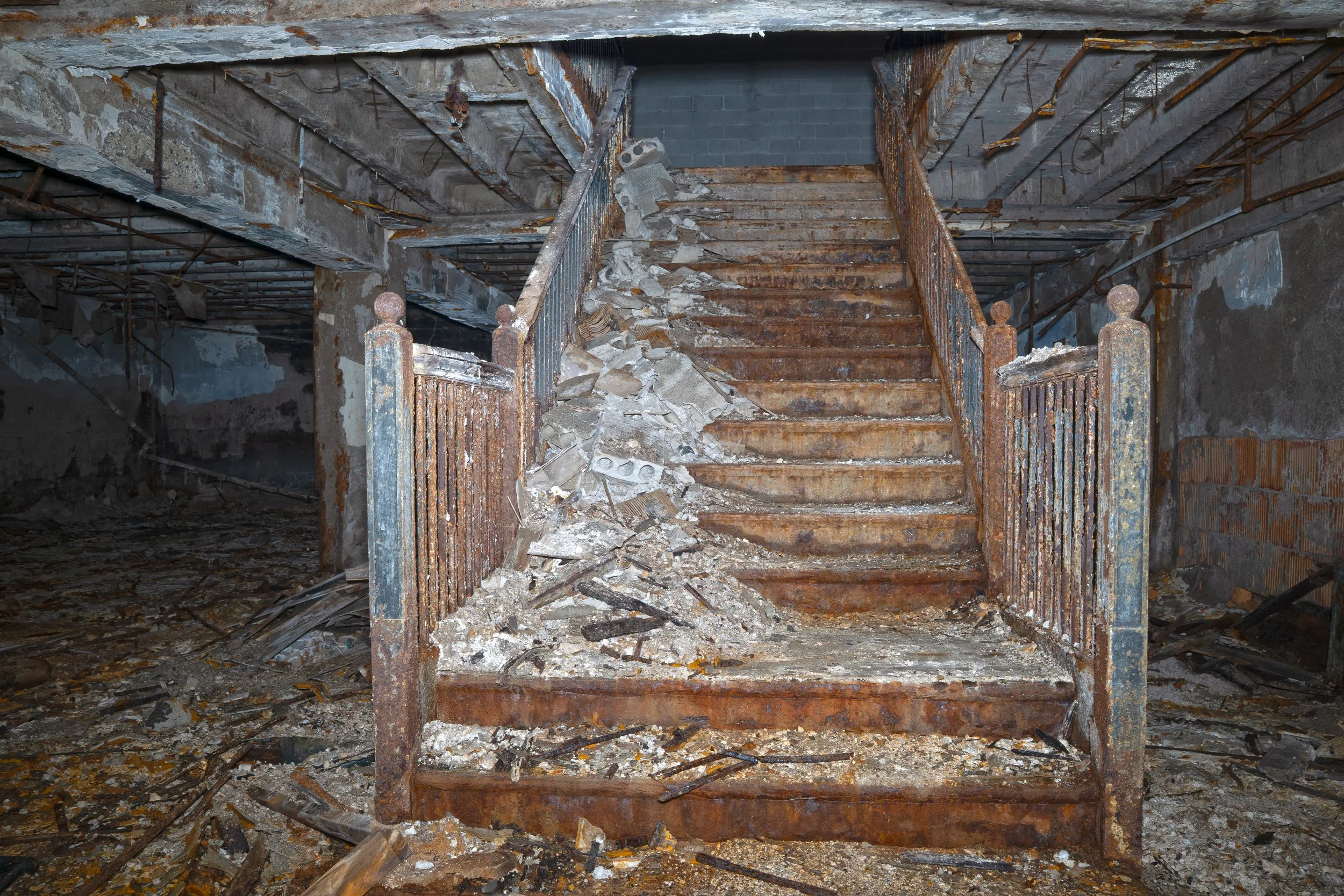 Stairs in basement