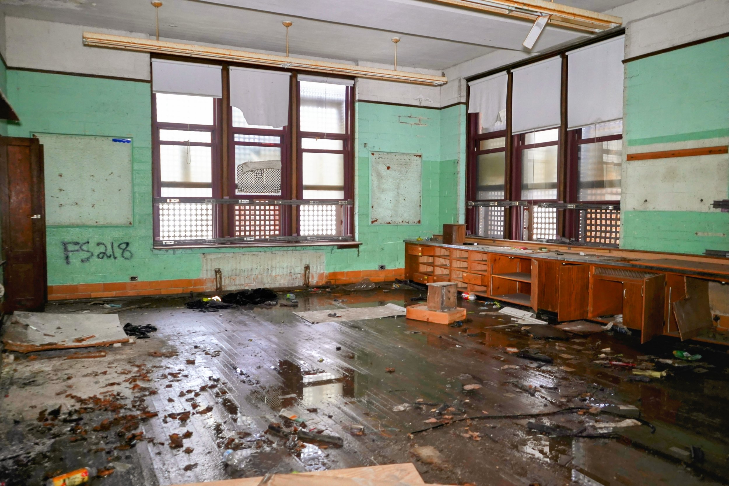 Many classrooms remain well lit due to VPS boards on the outside of the school