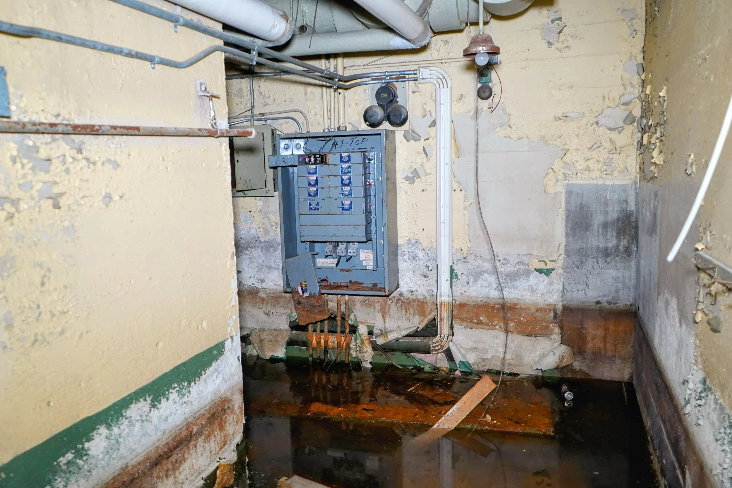 Basement shot 4 (Boiler room access flooded over)