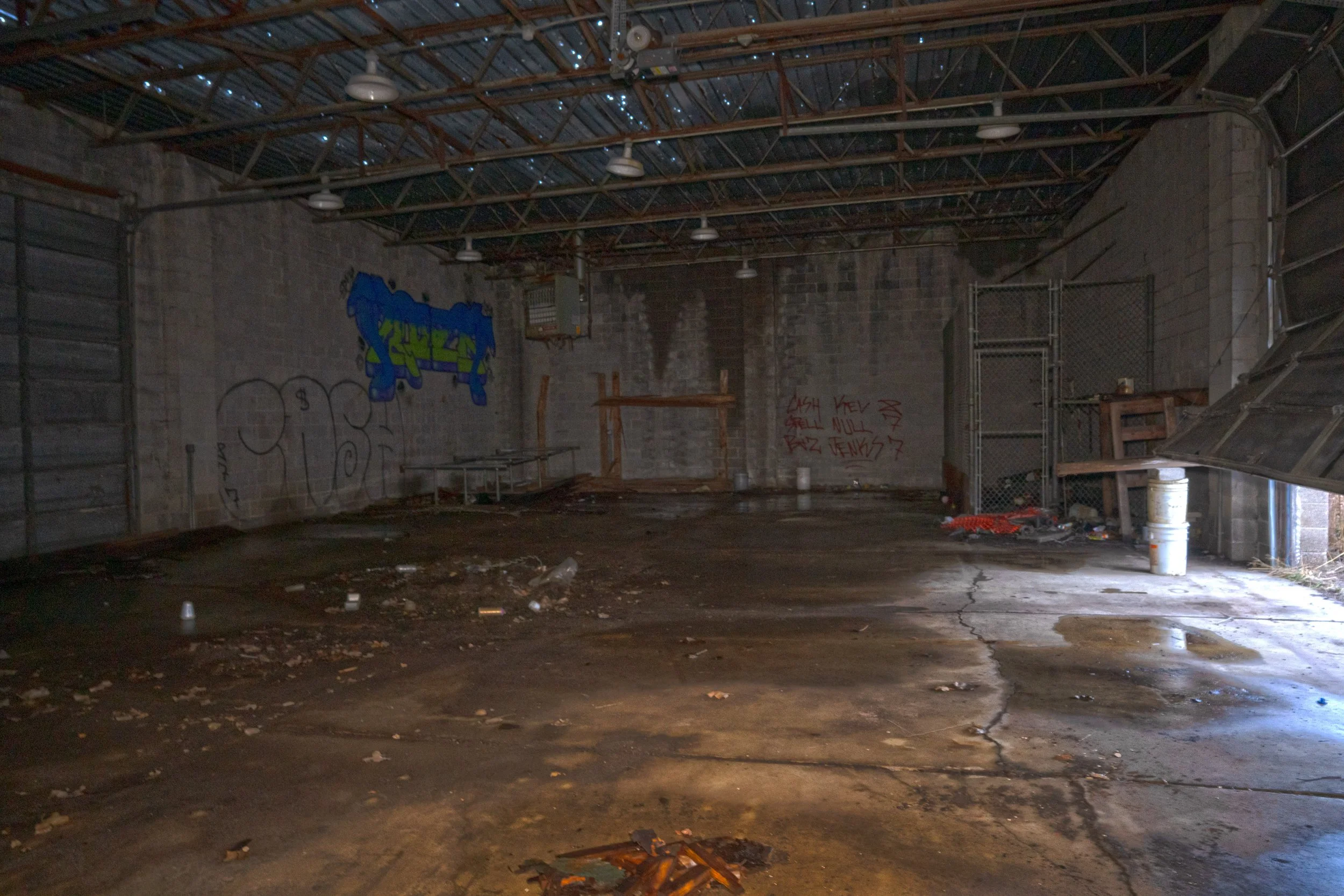 Warehouse located on the same land as the main building