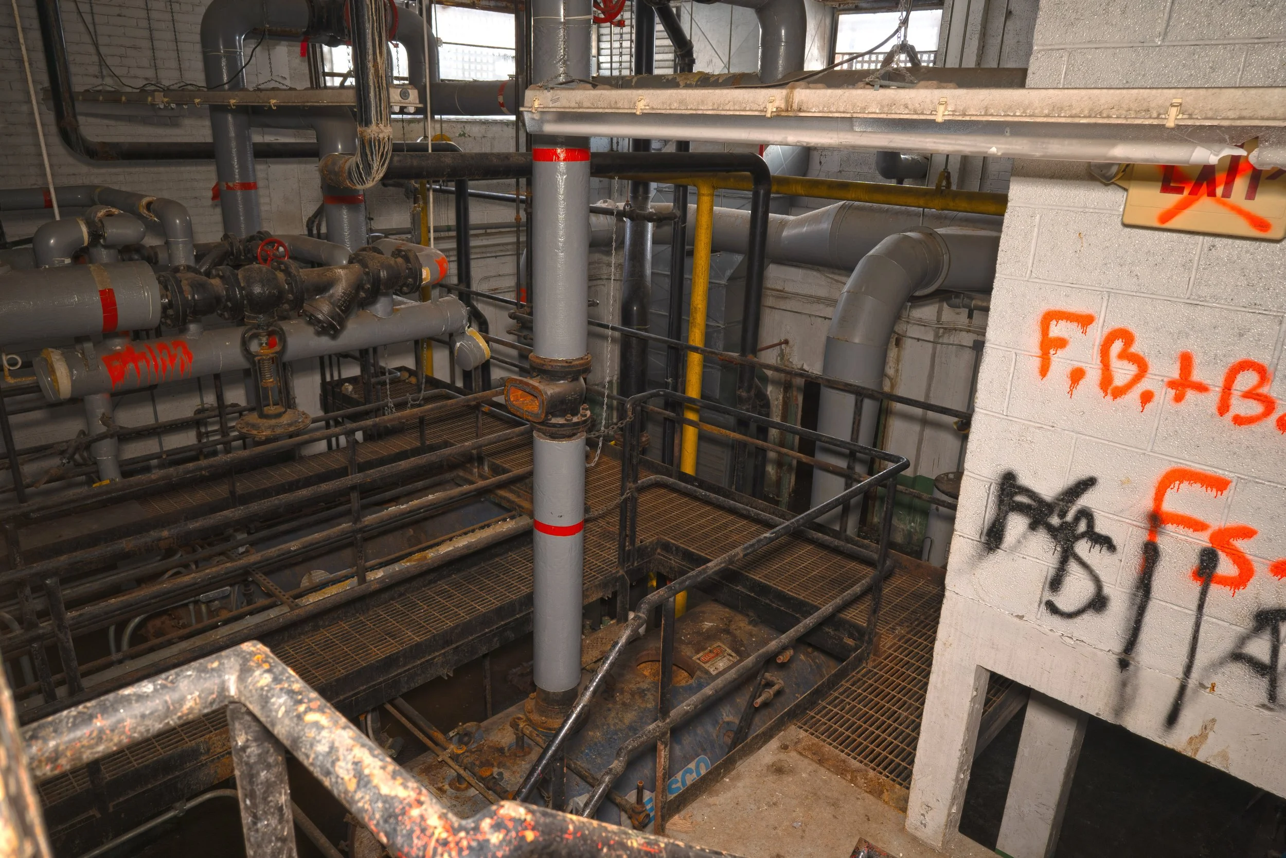 Boiler room/basement area of Detroit Open