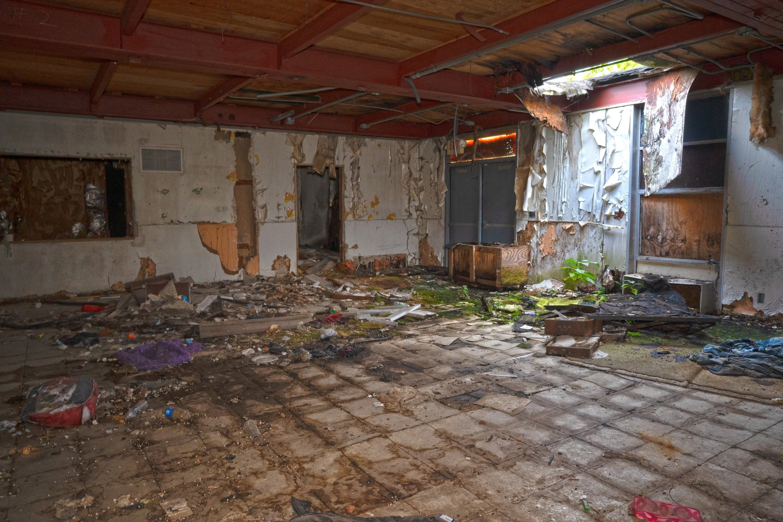 Nothing is left of note in the school