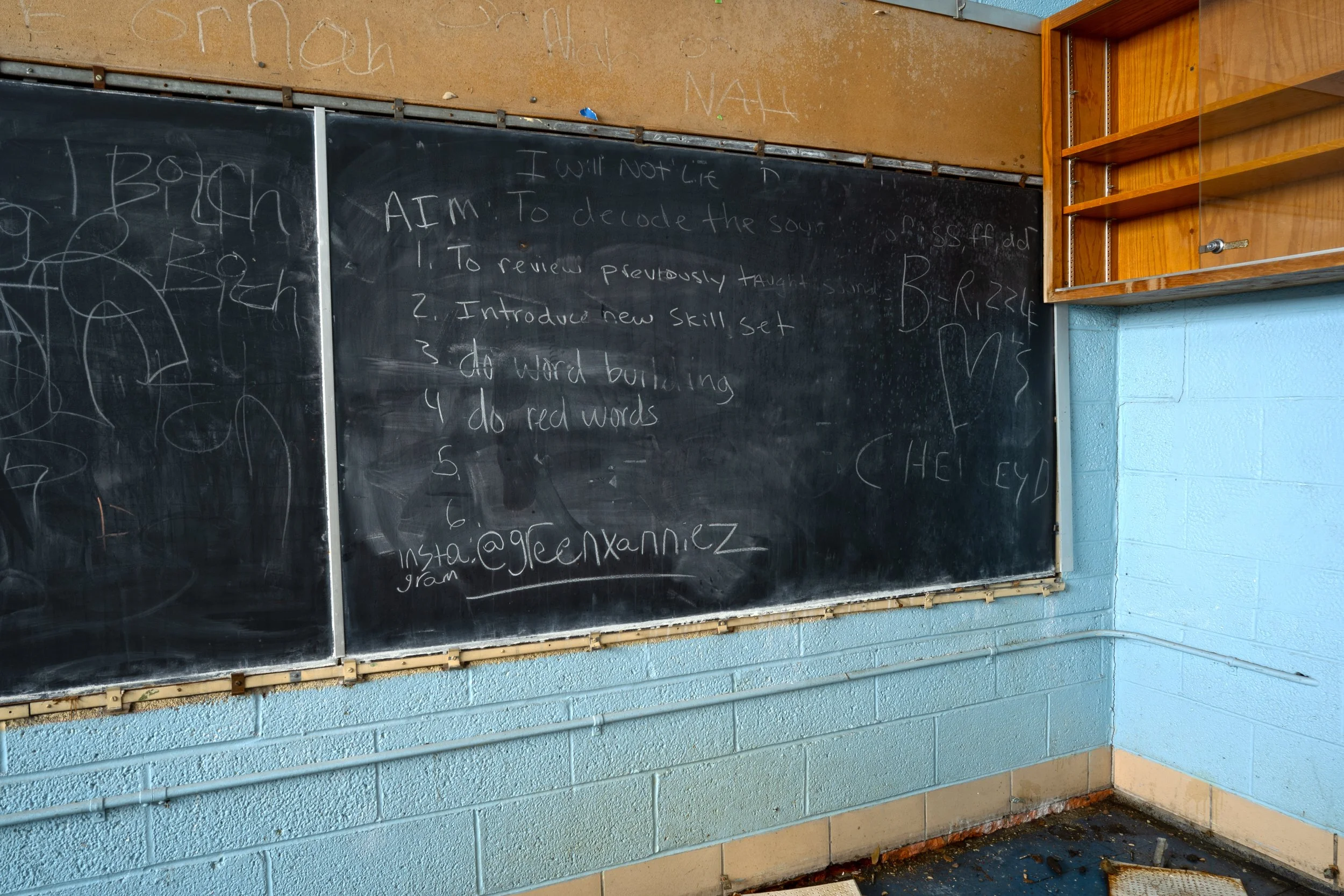 A board in the same classroom