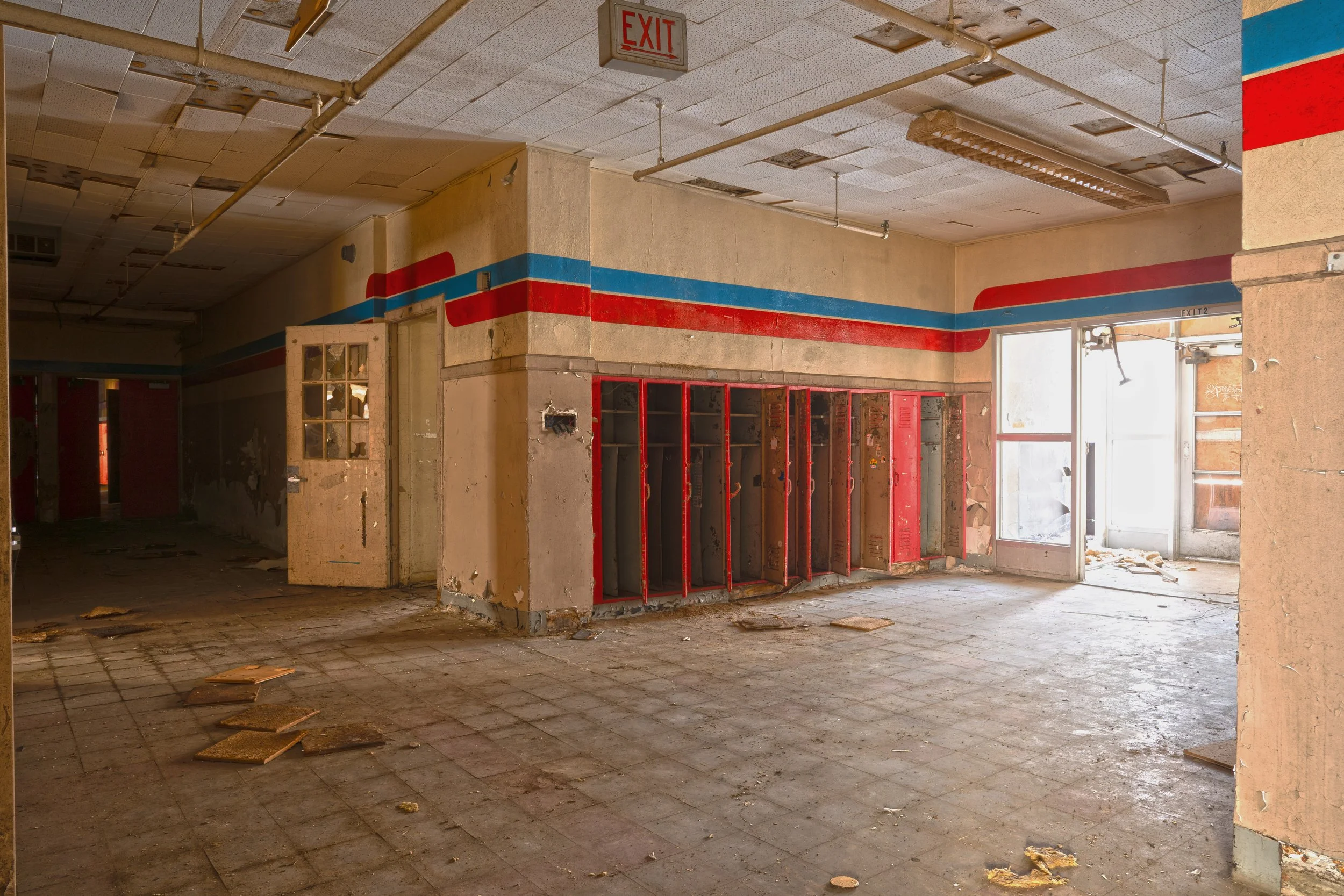 the original entrance to Ludington 