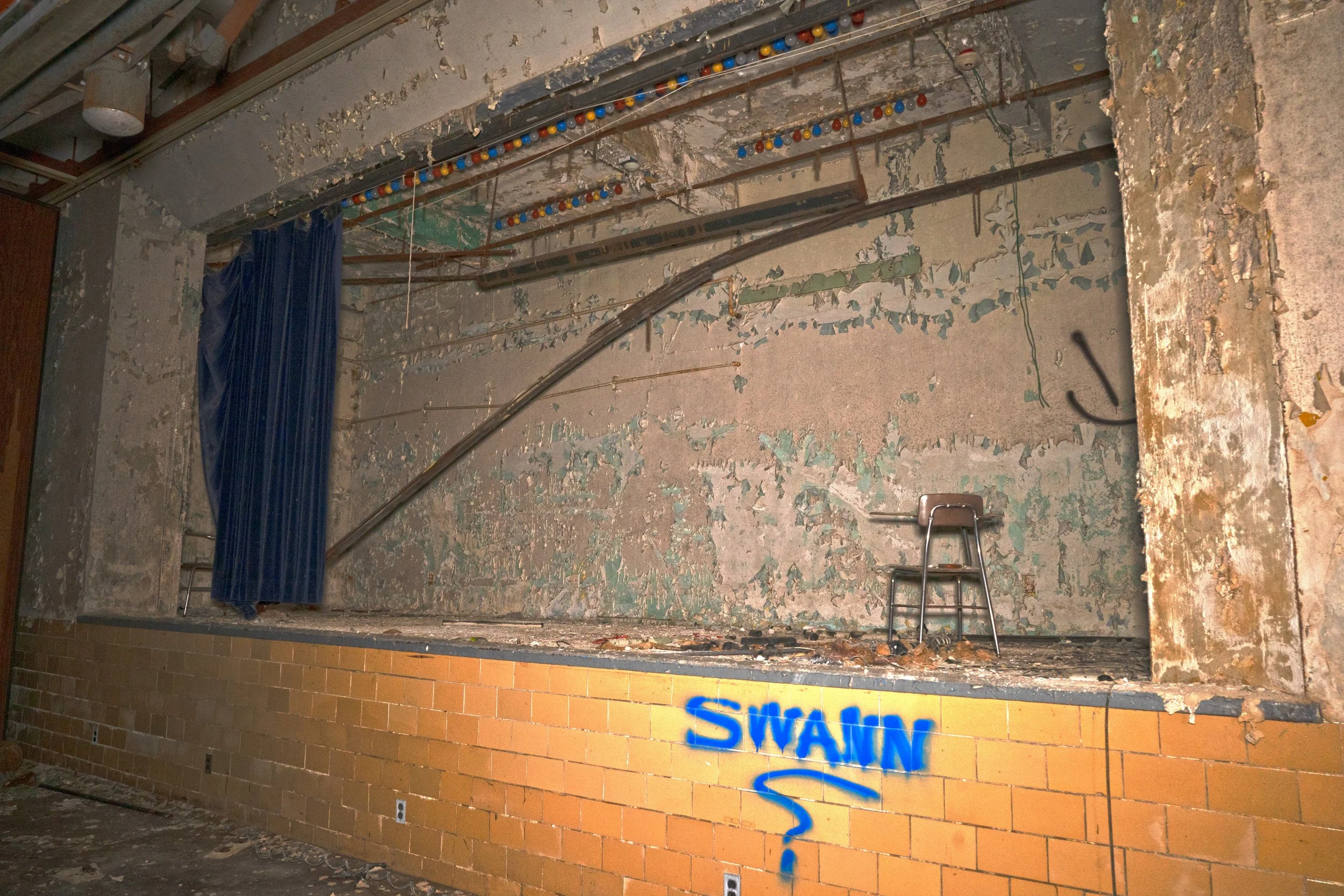 The stage in the Gymnasium 