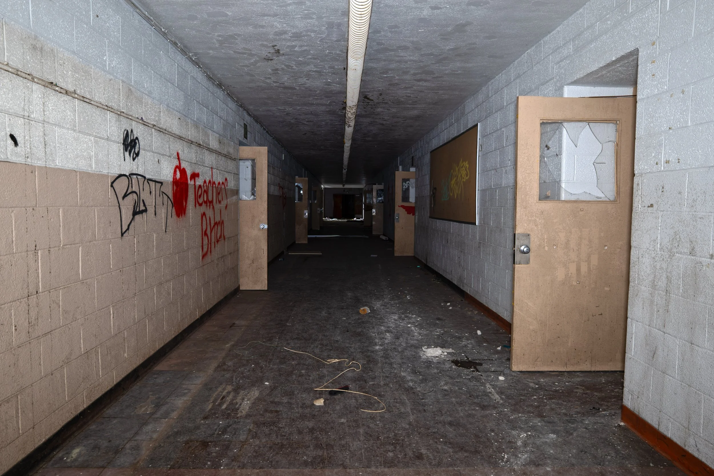 Main Hallway facing towards Gym on the main entrance side