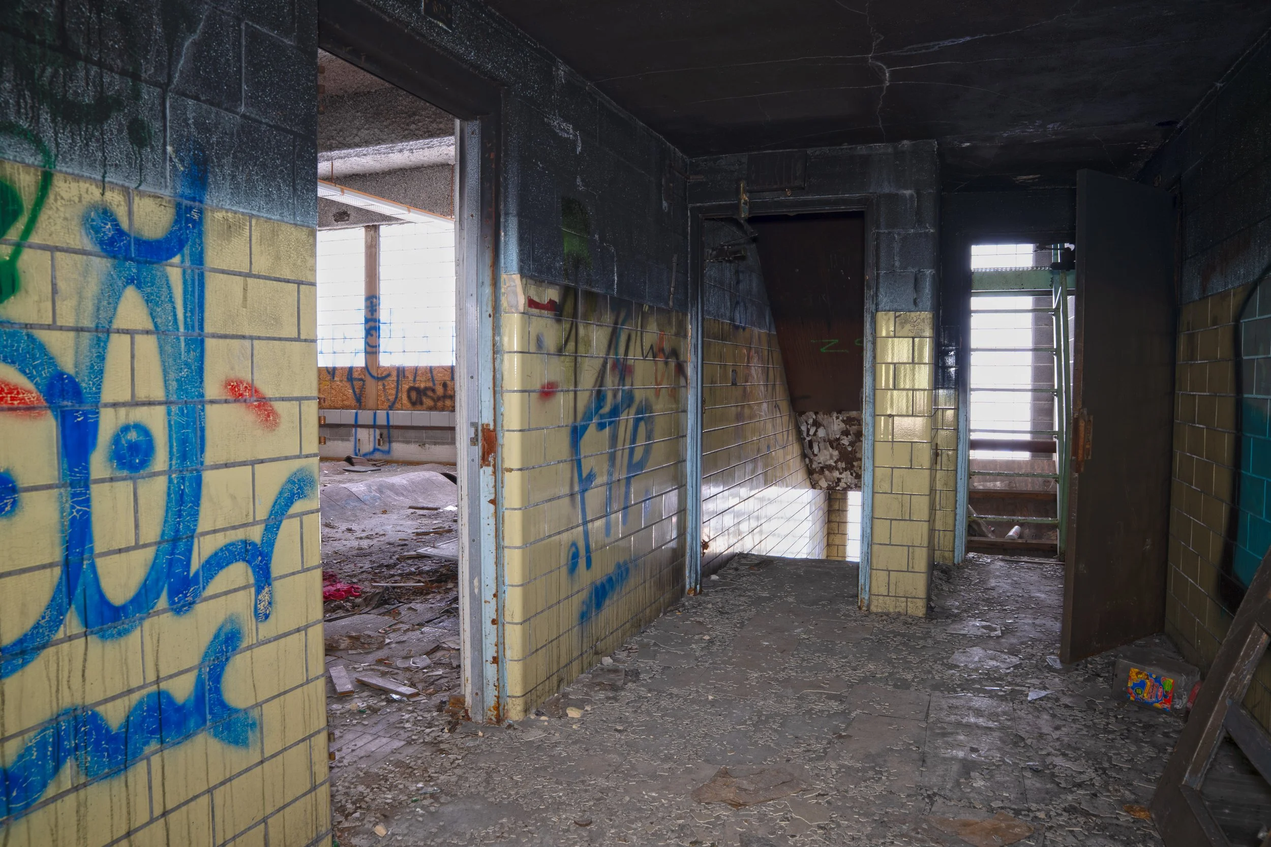 Trade classrooms corridor on 1st floor 