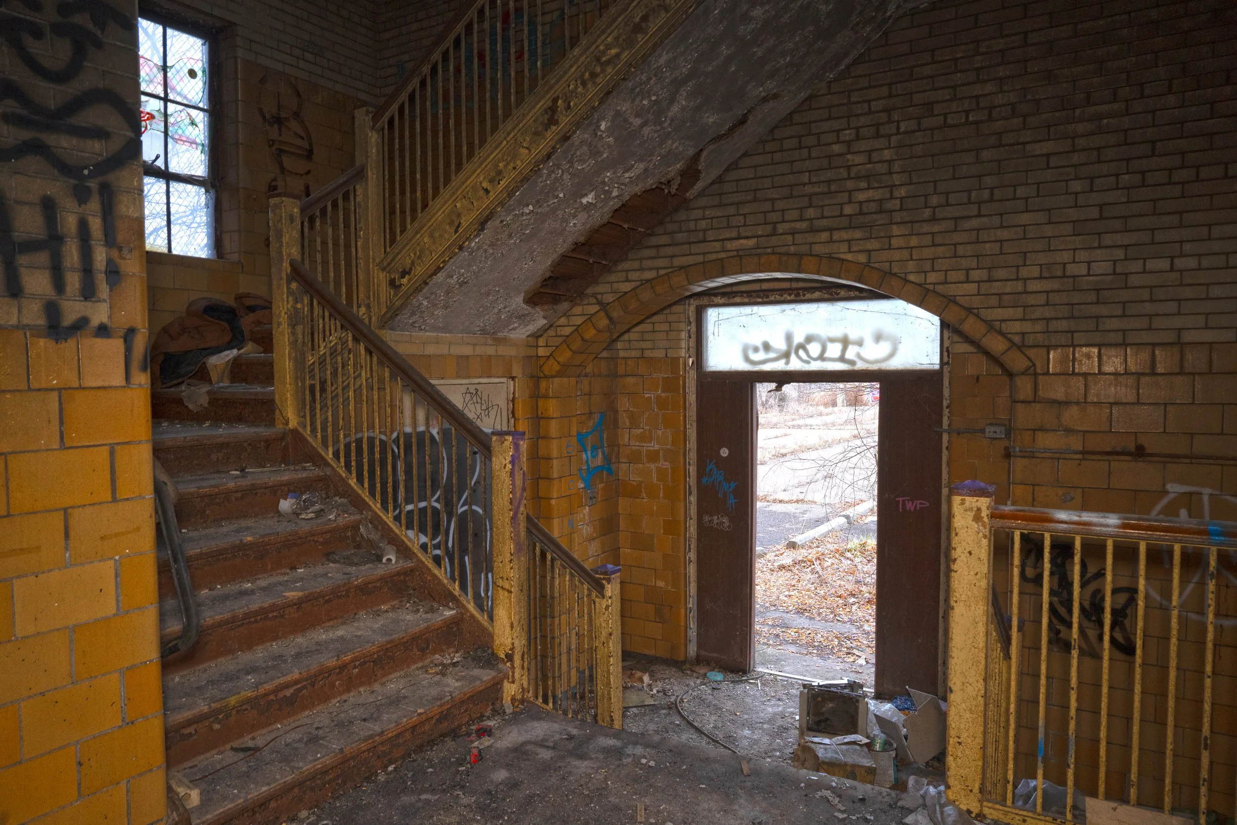 The main entrance to the studio