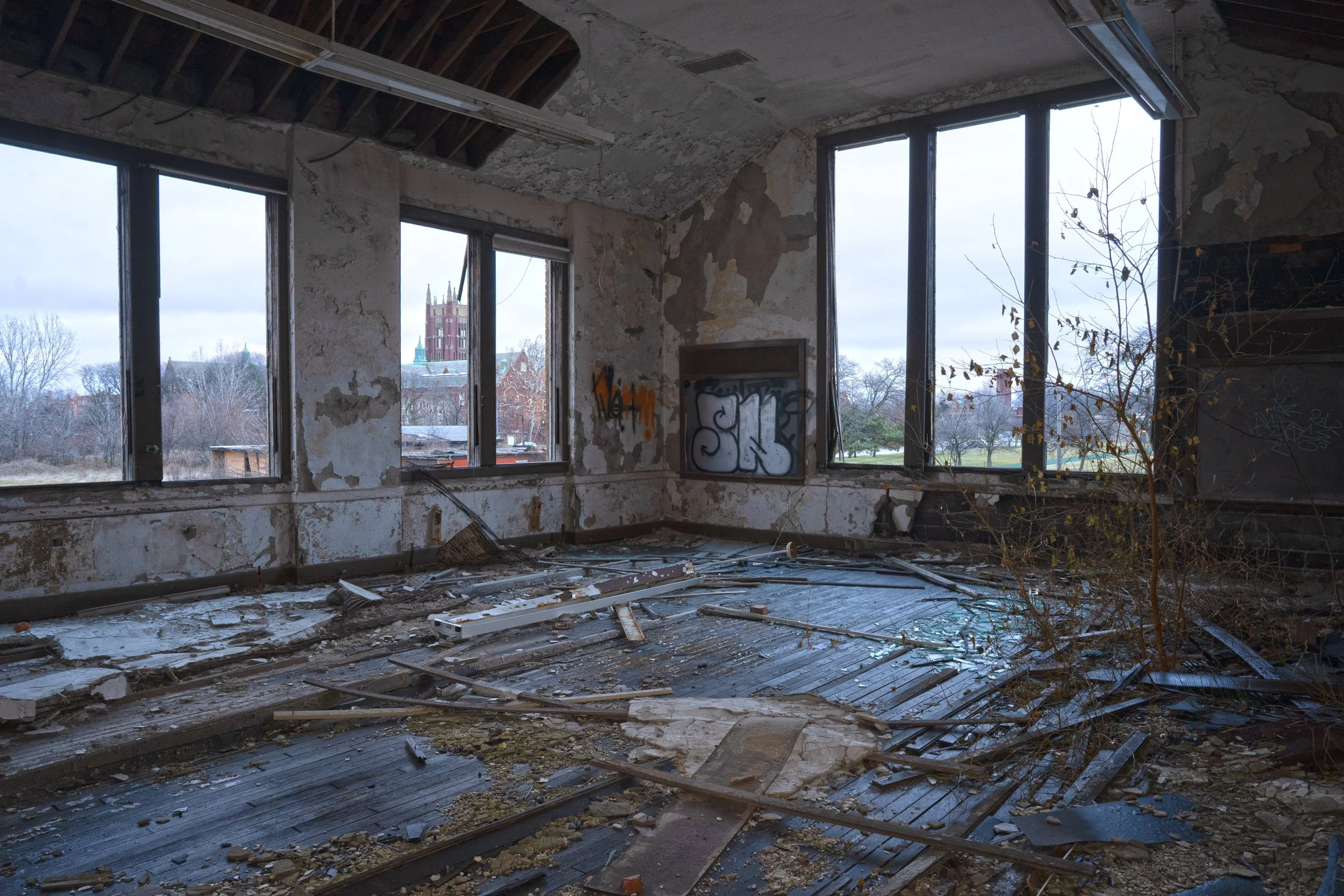 The classroom opposite to the last shown one