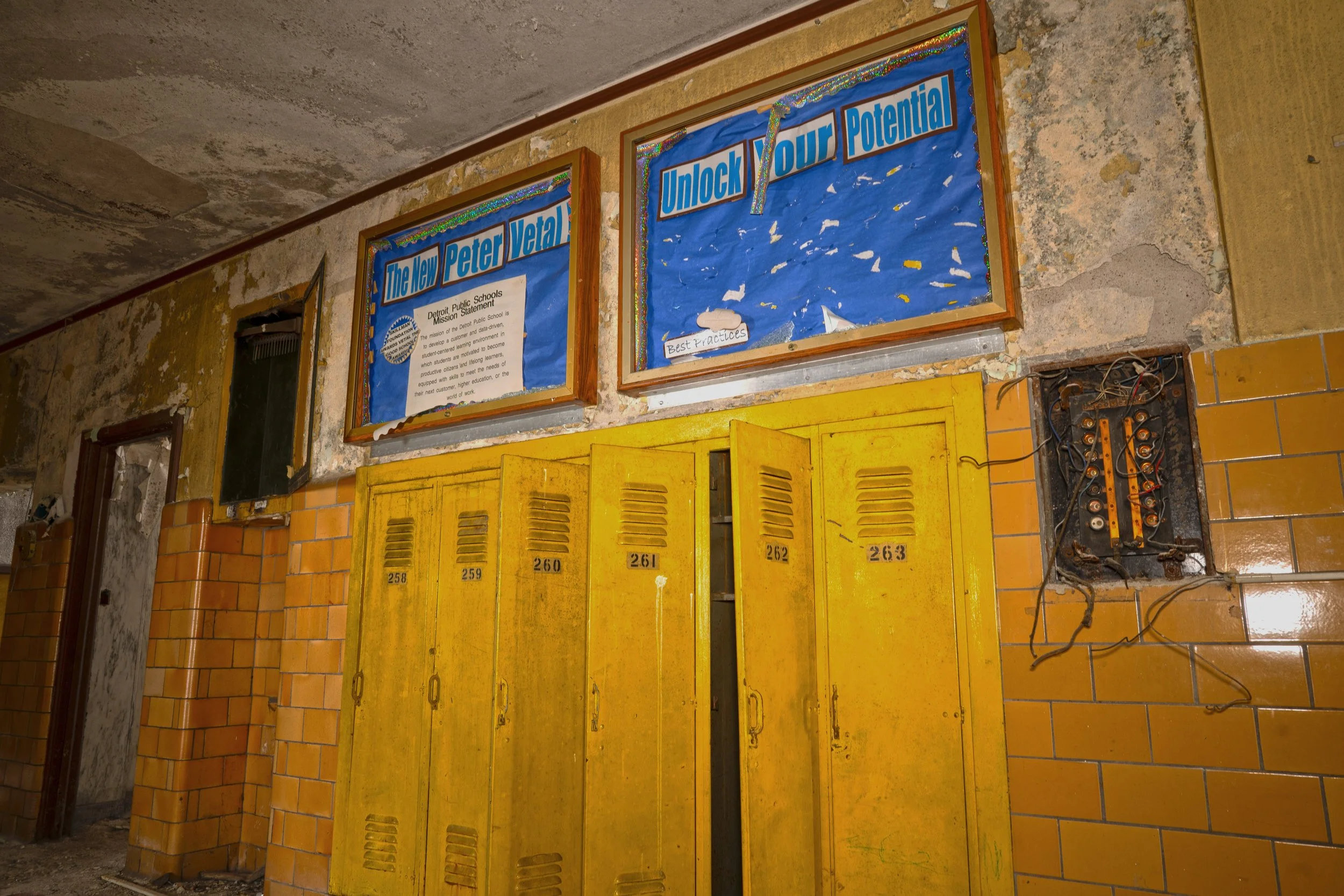 Display case on the 1st floor