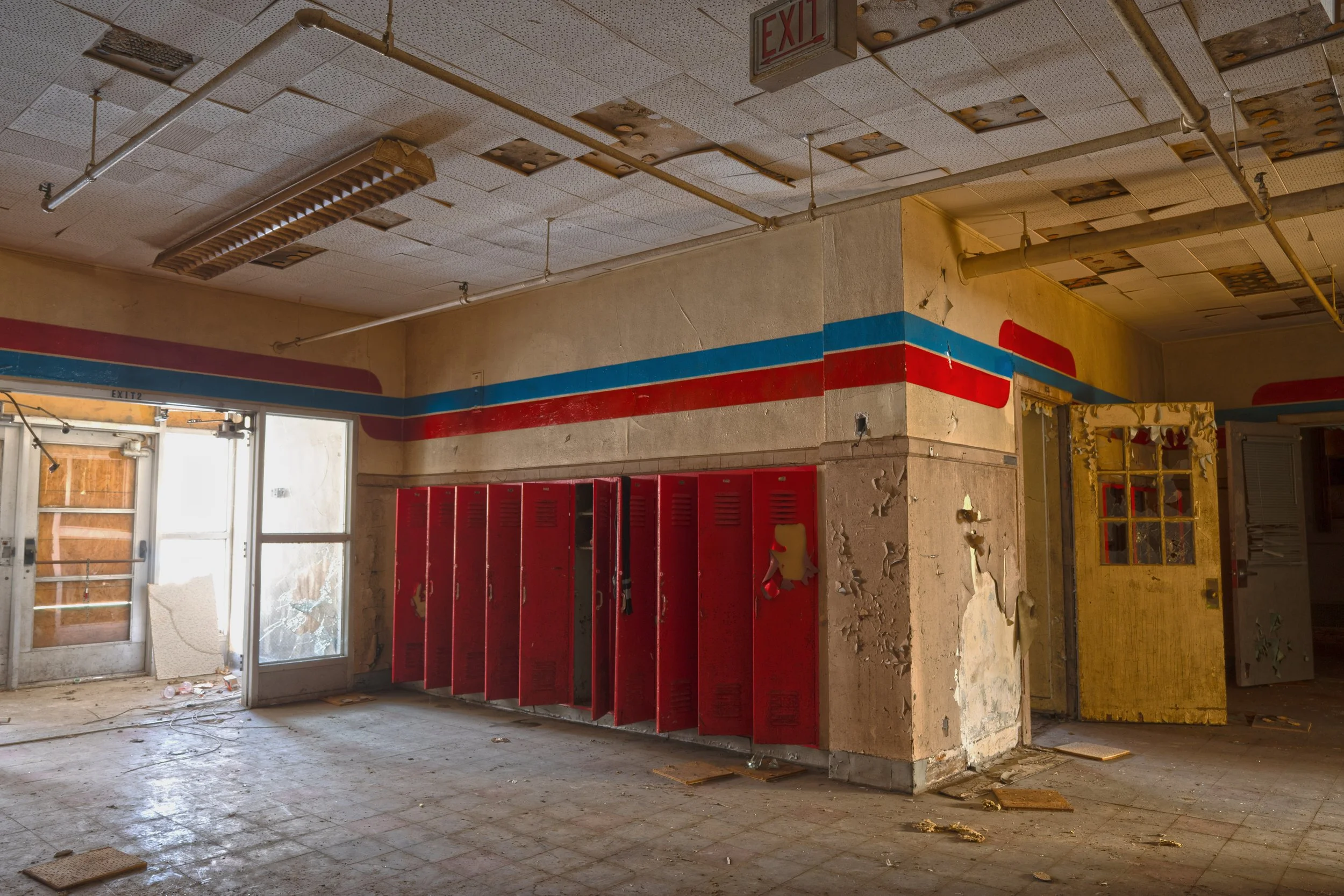 the original entrance to Ludington 