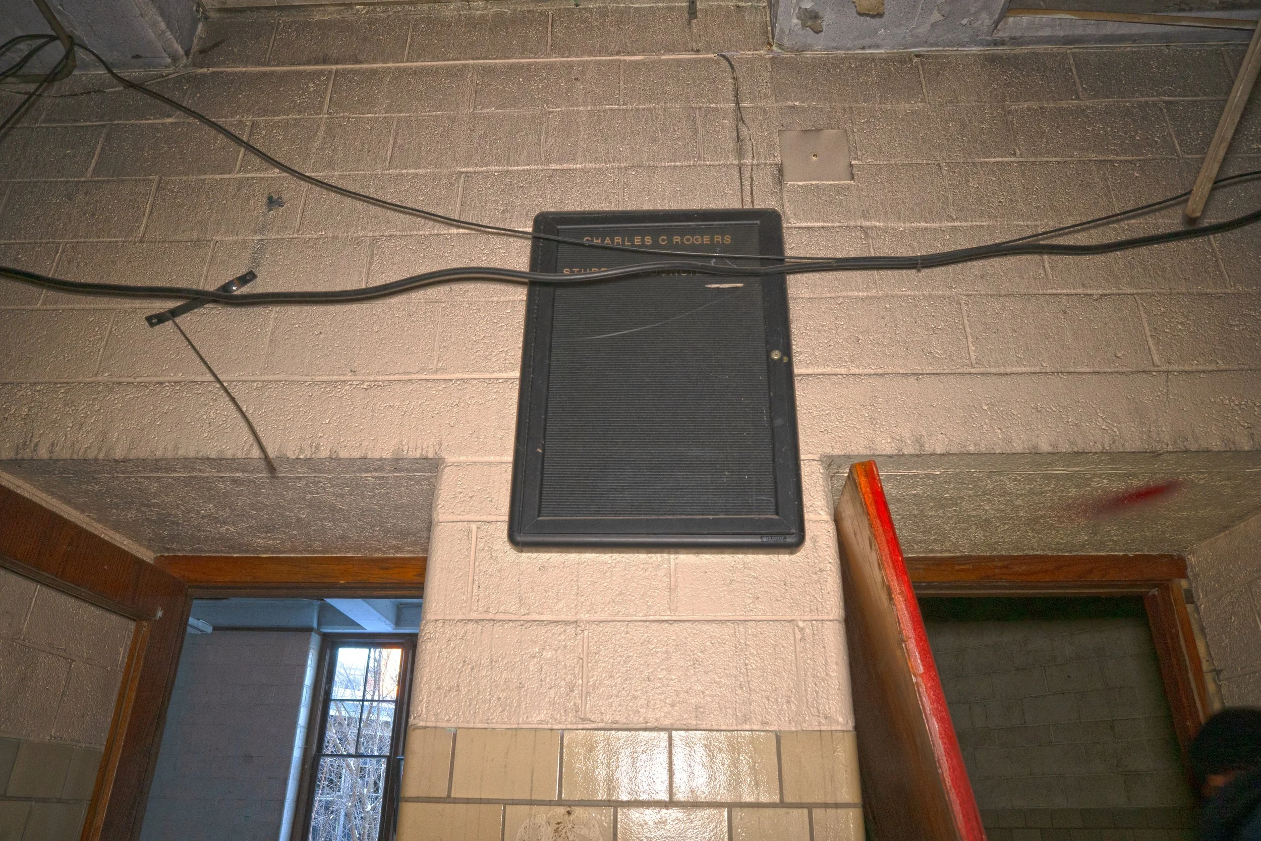 A Student Council Board on the 1st floor