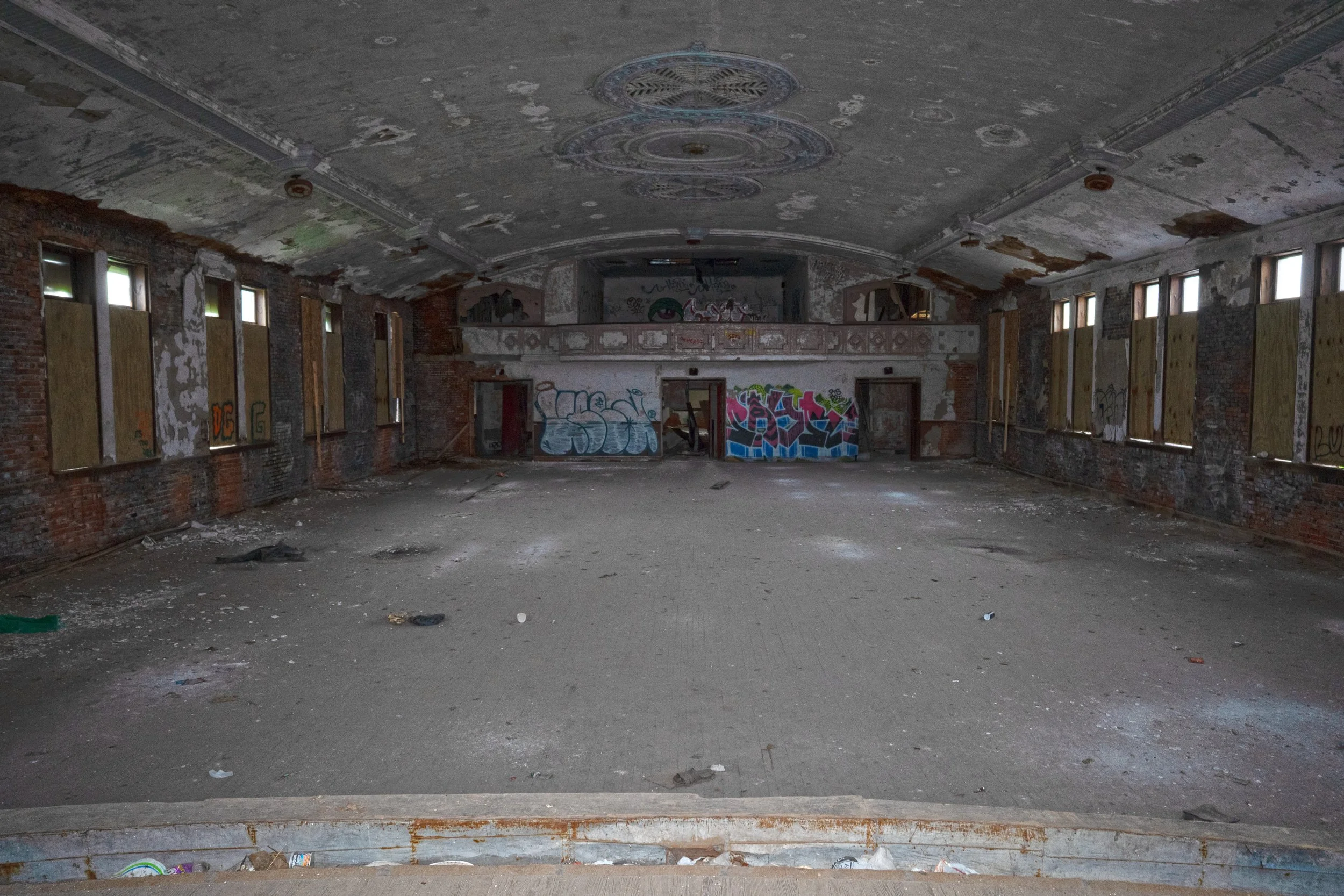 Auditorium space as seen from the stage 