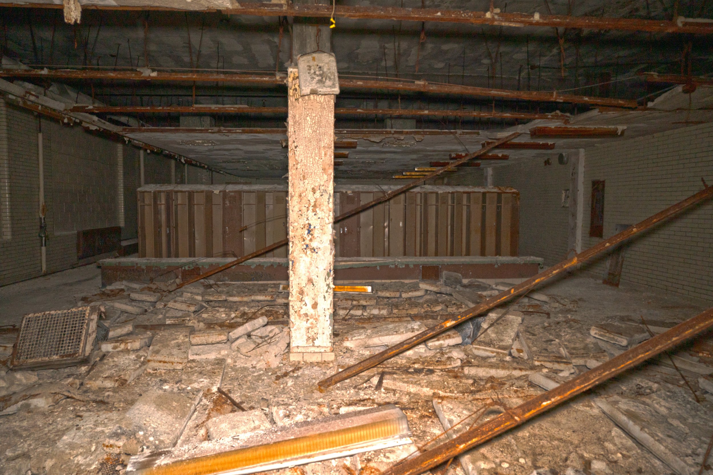 The boys locker room