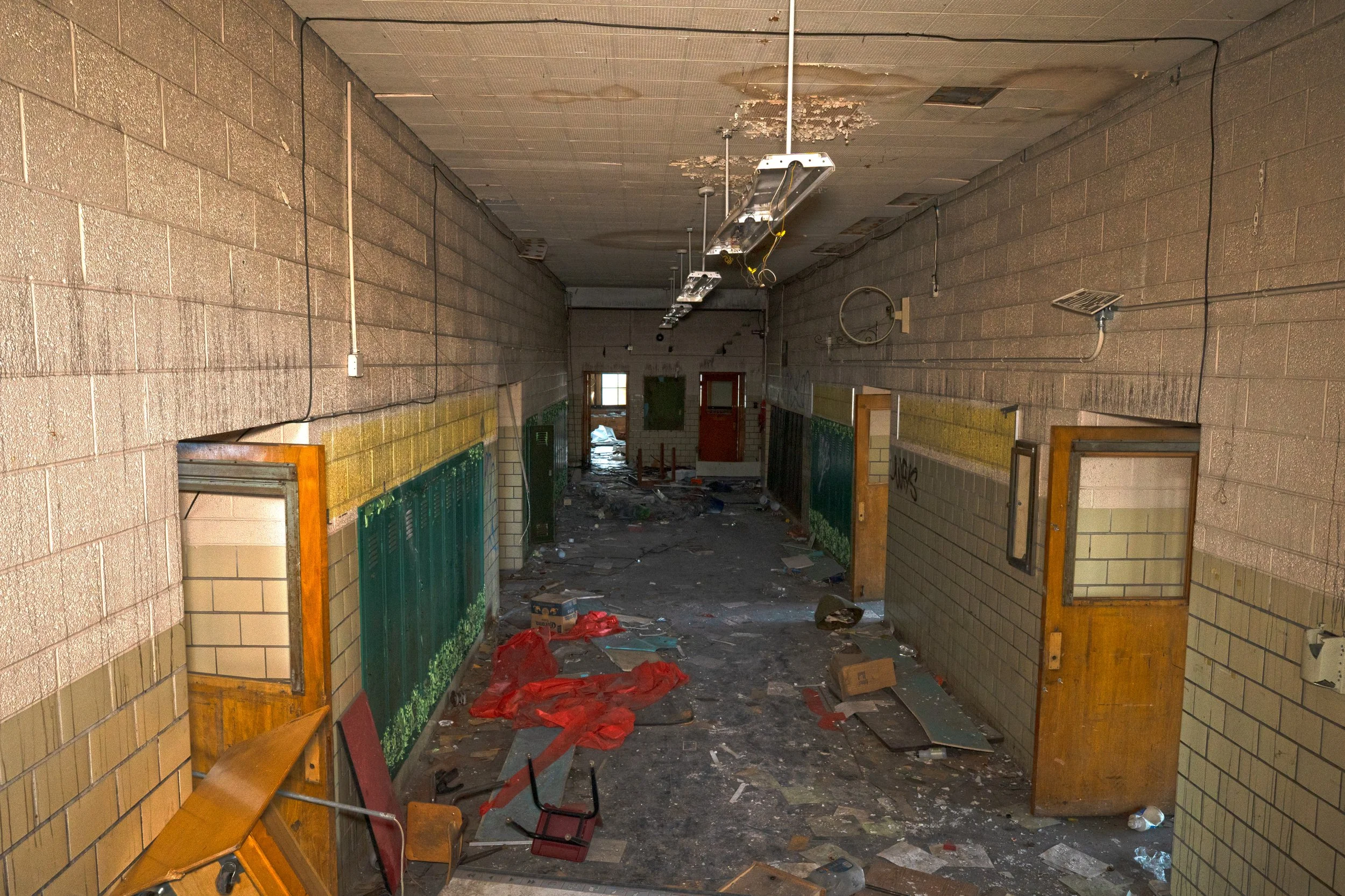 1st floor hallway as seen from a staircase