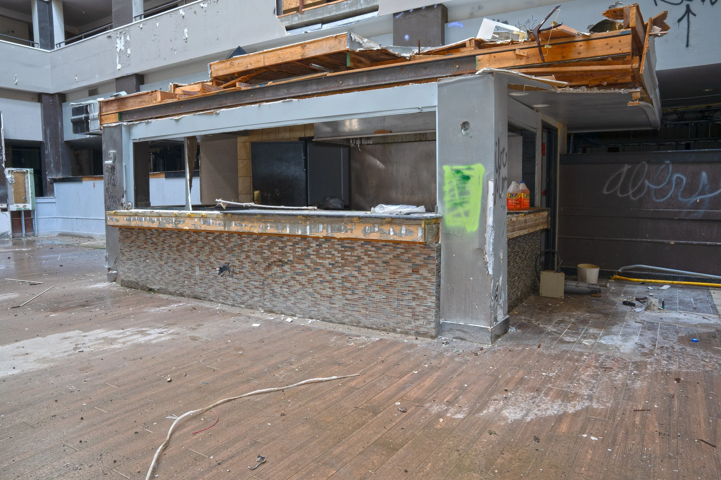 The "Cooked to order Breakfast" stand