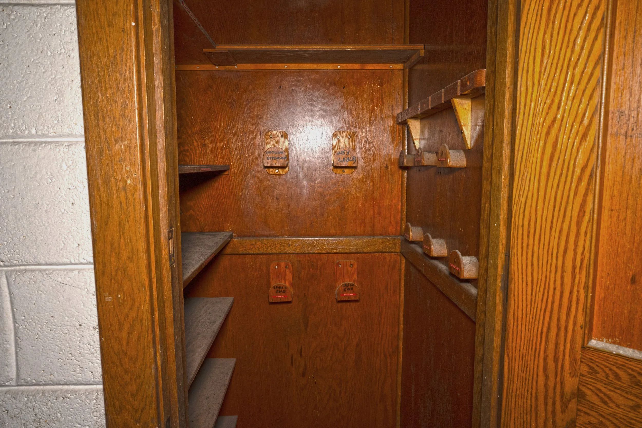 Equipment storage room