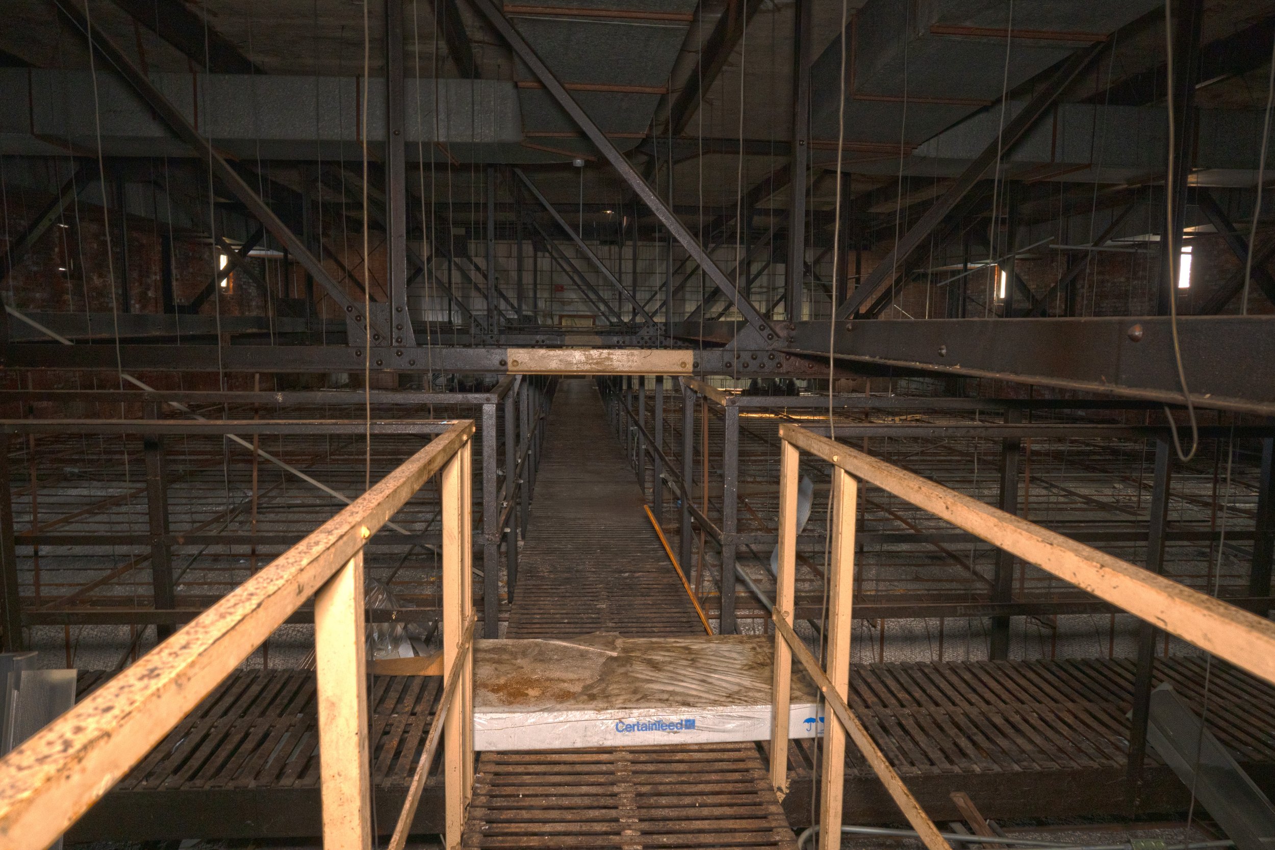 A catwalk that sits above the Auditorium 