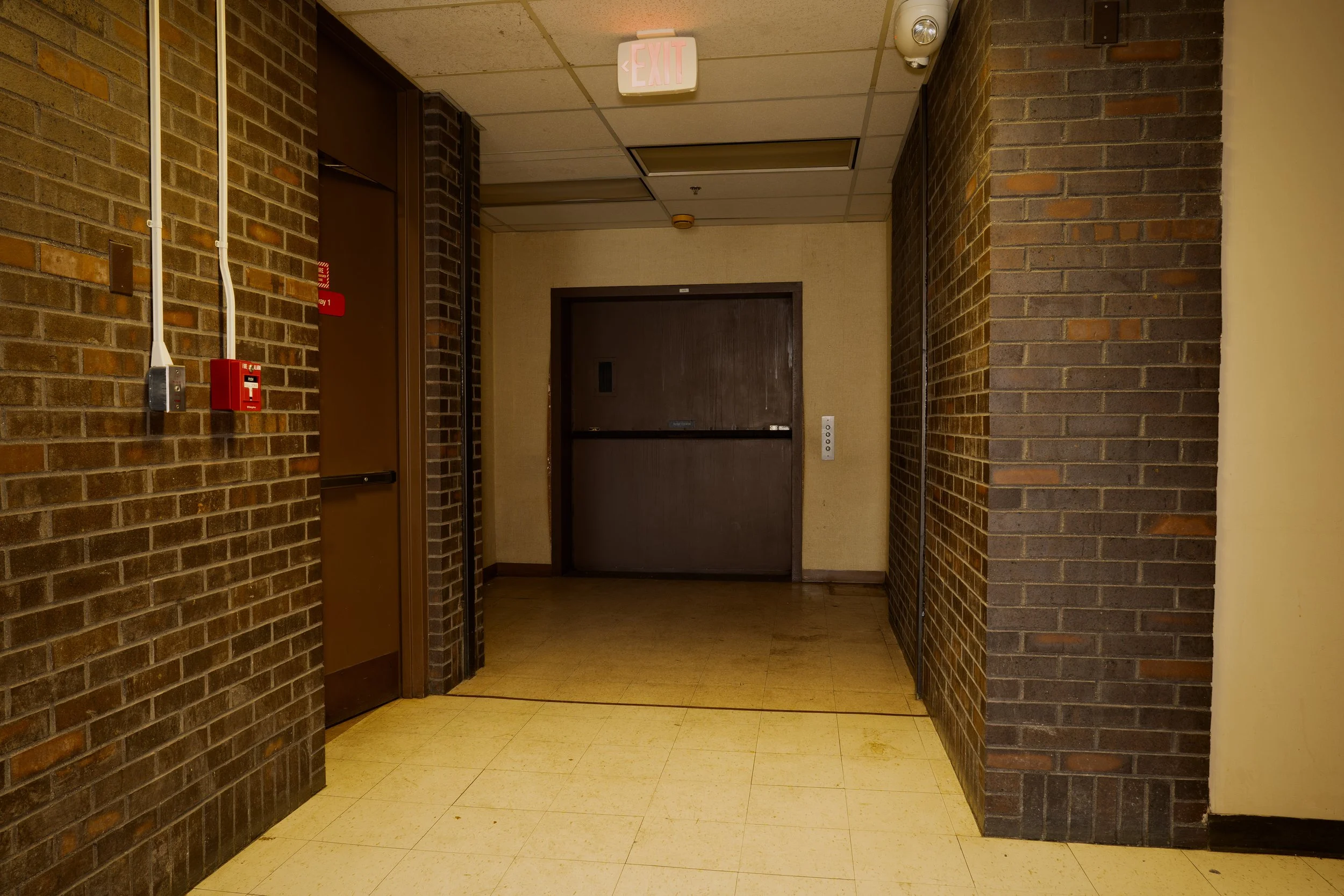 3rd floor hallway nearby freight elevator 