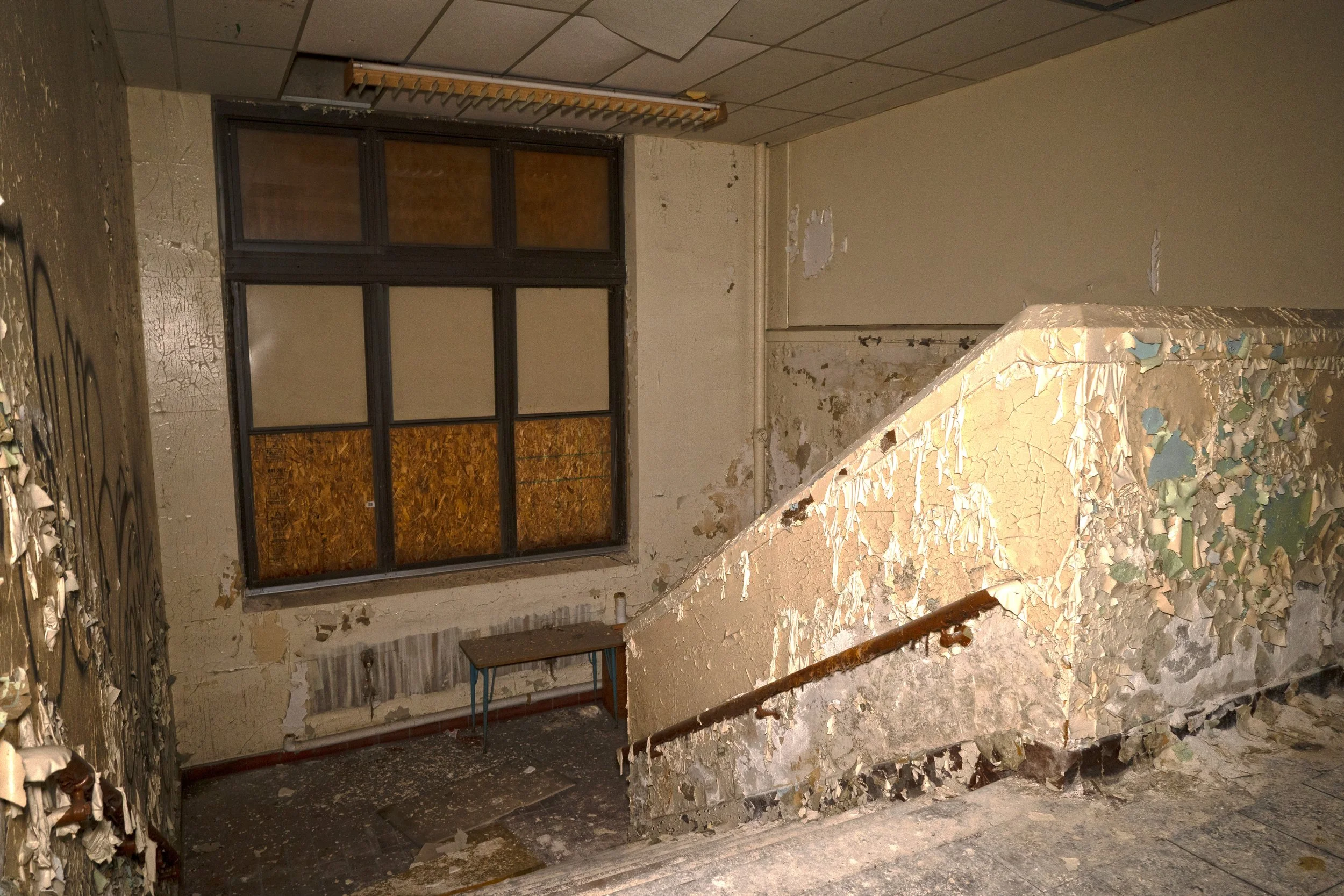 More modern designs in the 1969 addition staircase