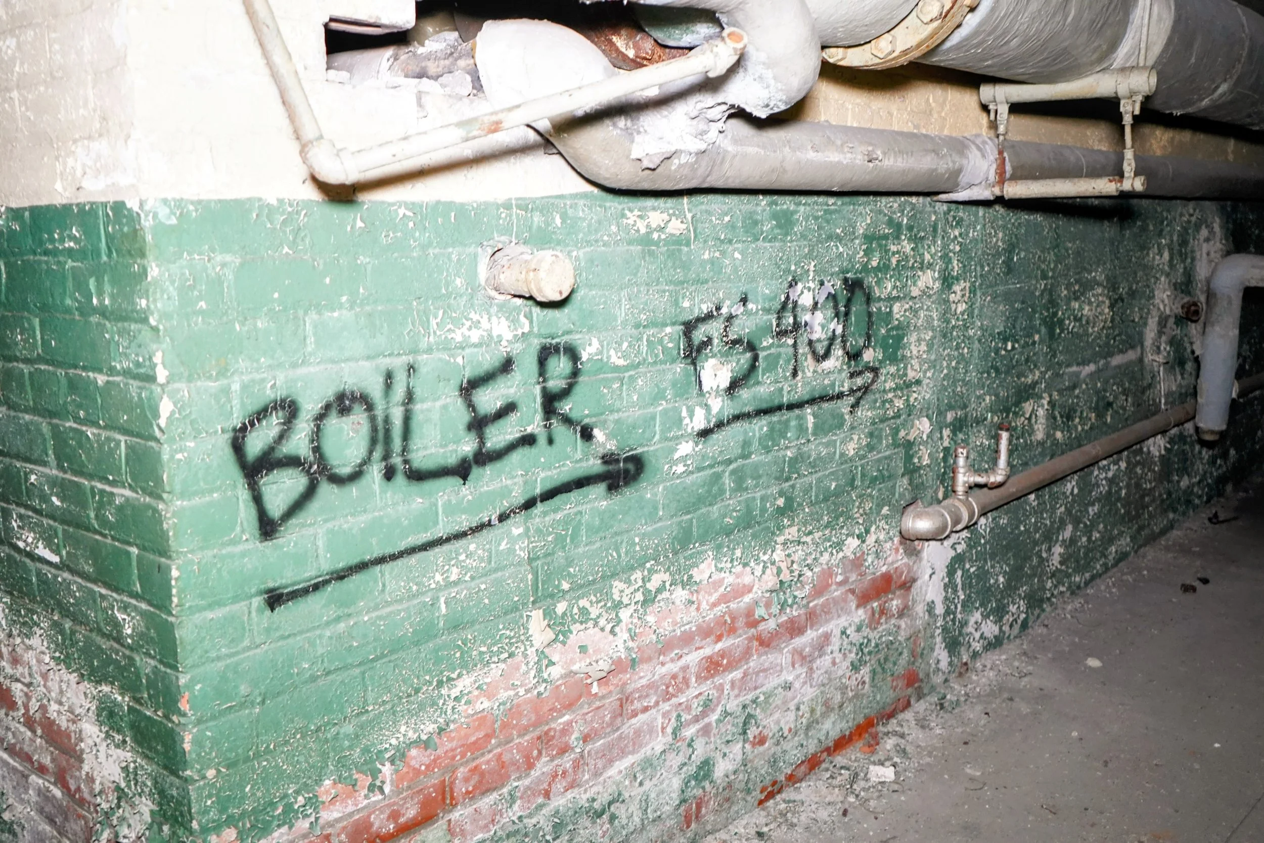 Basement shot 2 (Boiler room access hallway)