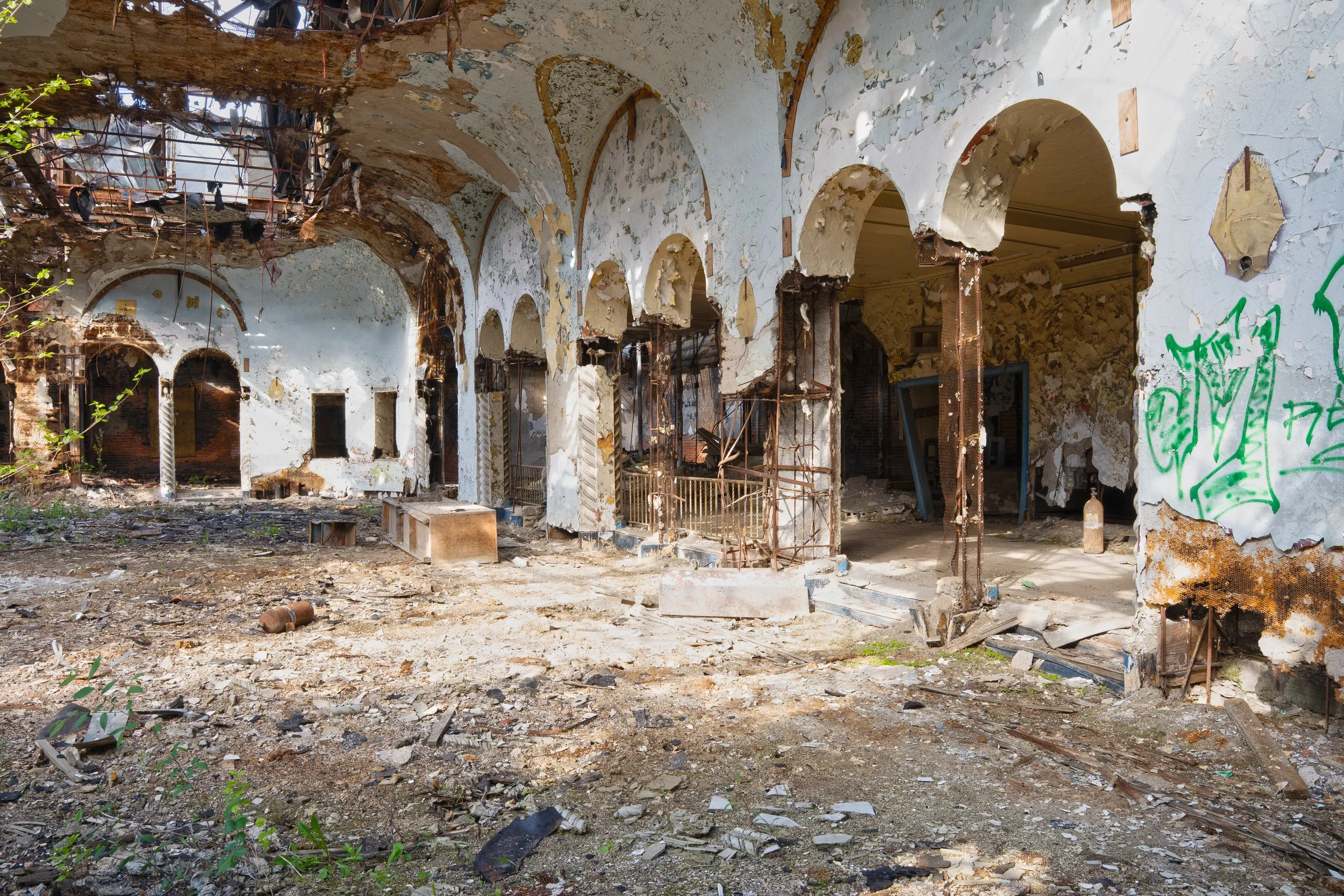 Back side of Ballroom with arches