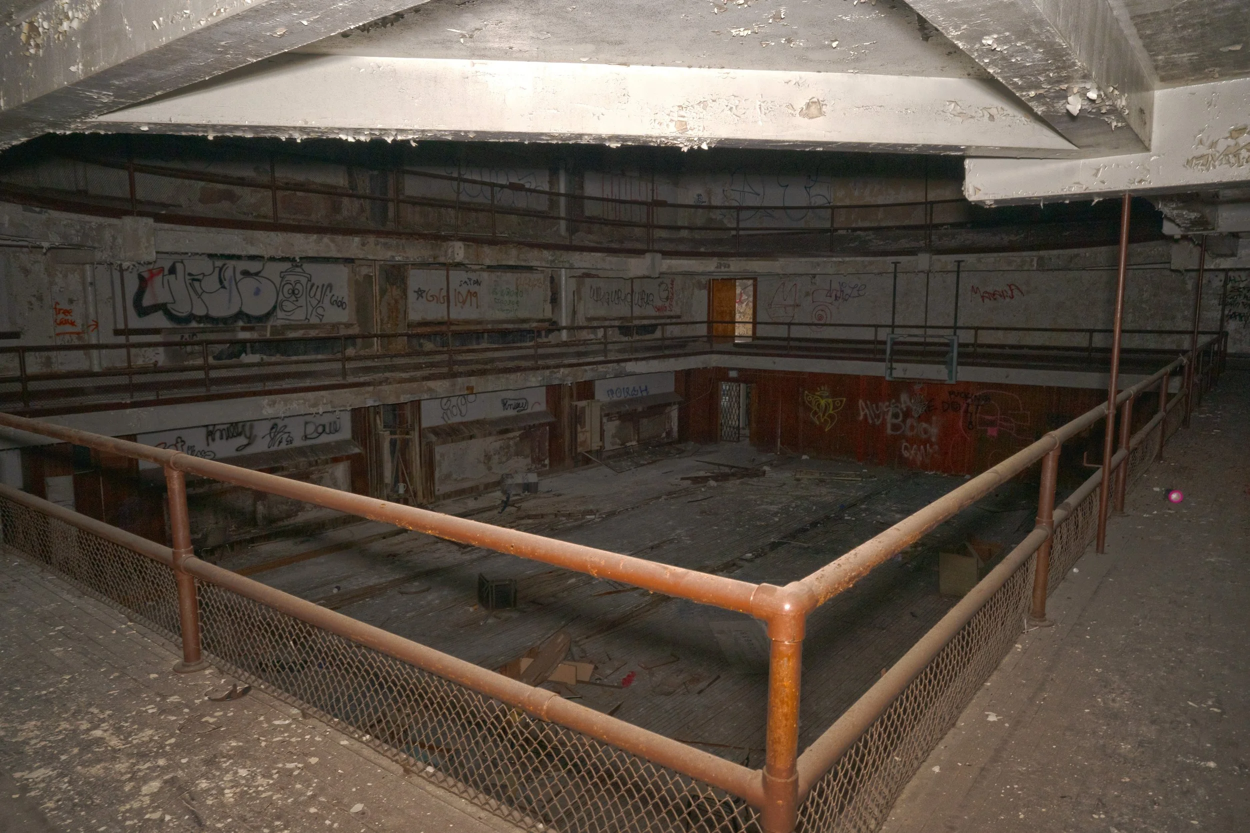 2nd floor viewing area in the Gymnasium 