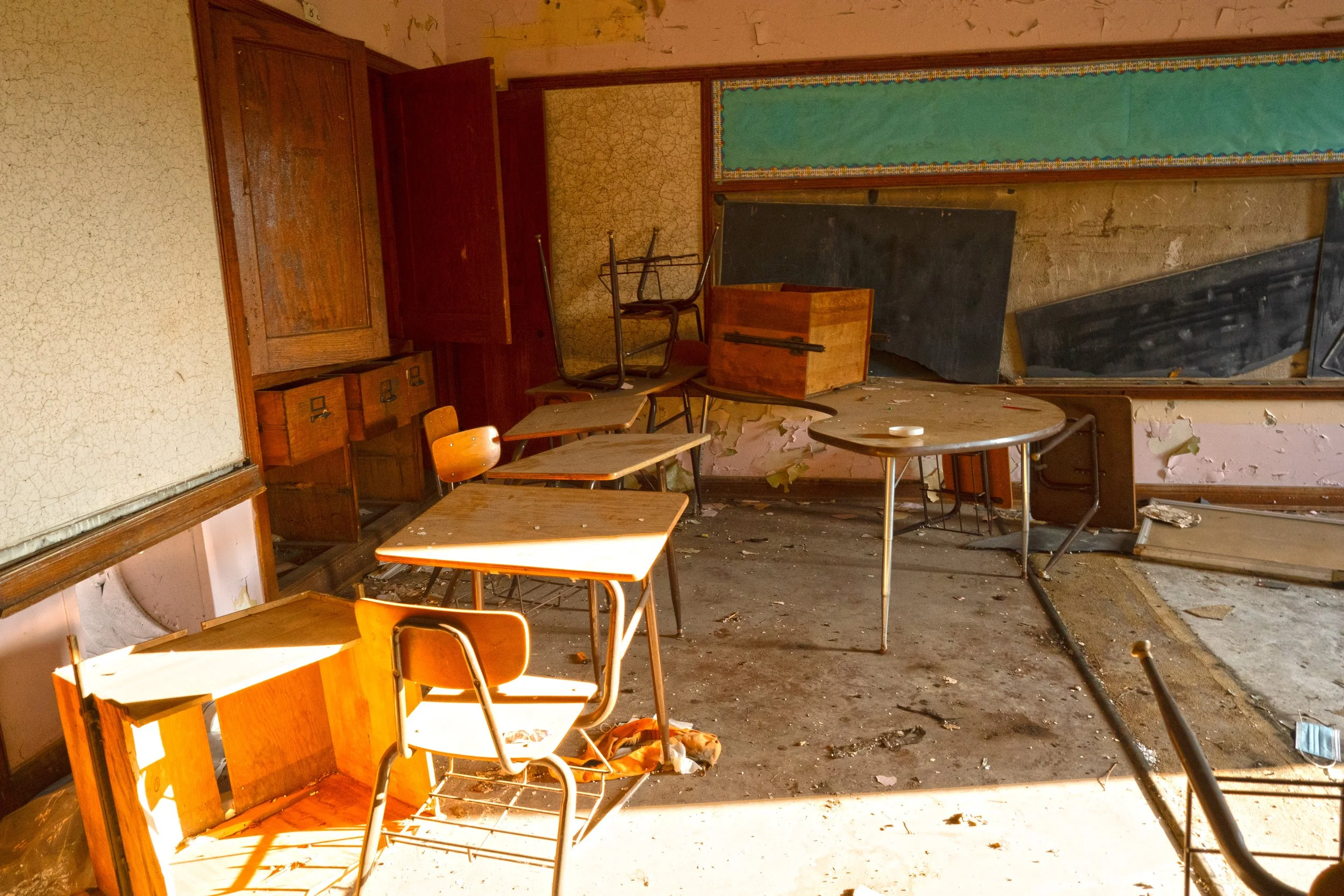 Desk remain in that same classroom
