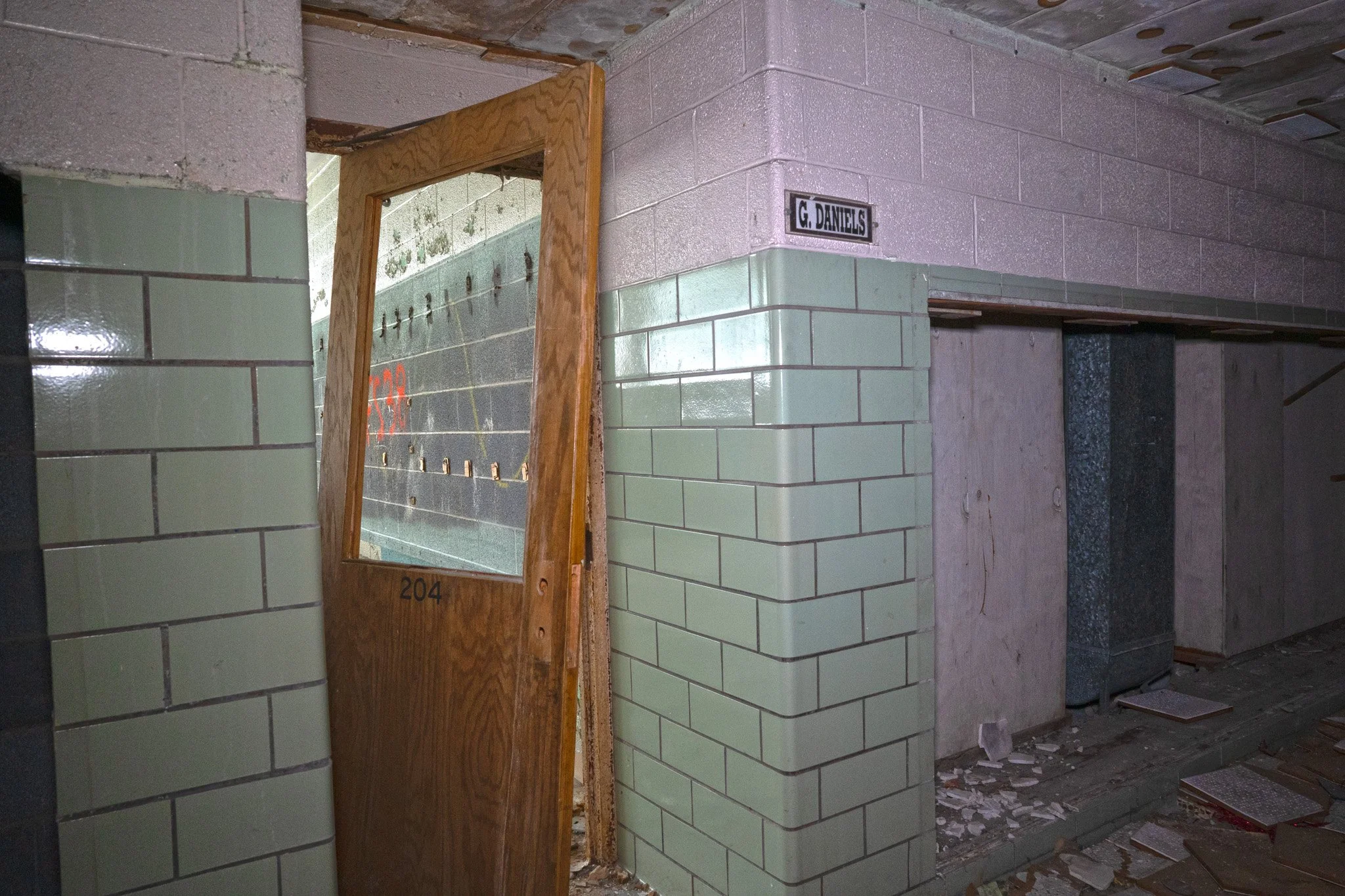 Teacher name plaque still intact 20 years later