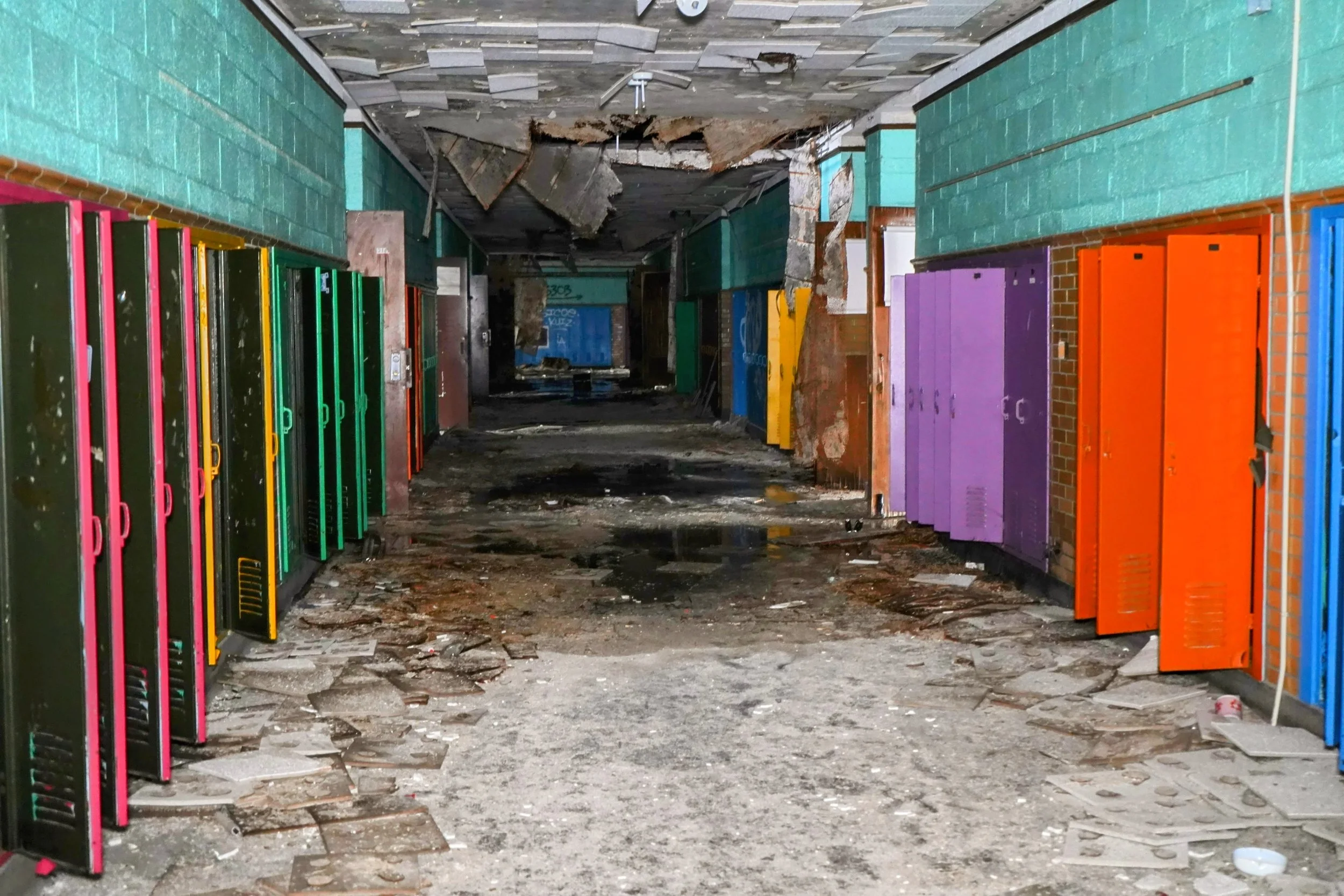 Much of the 2nd floor has decayed beyond repair