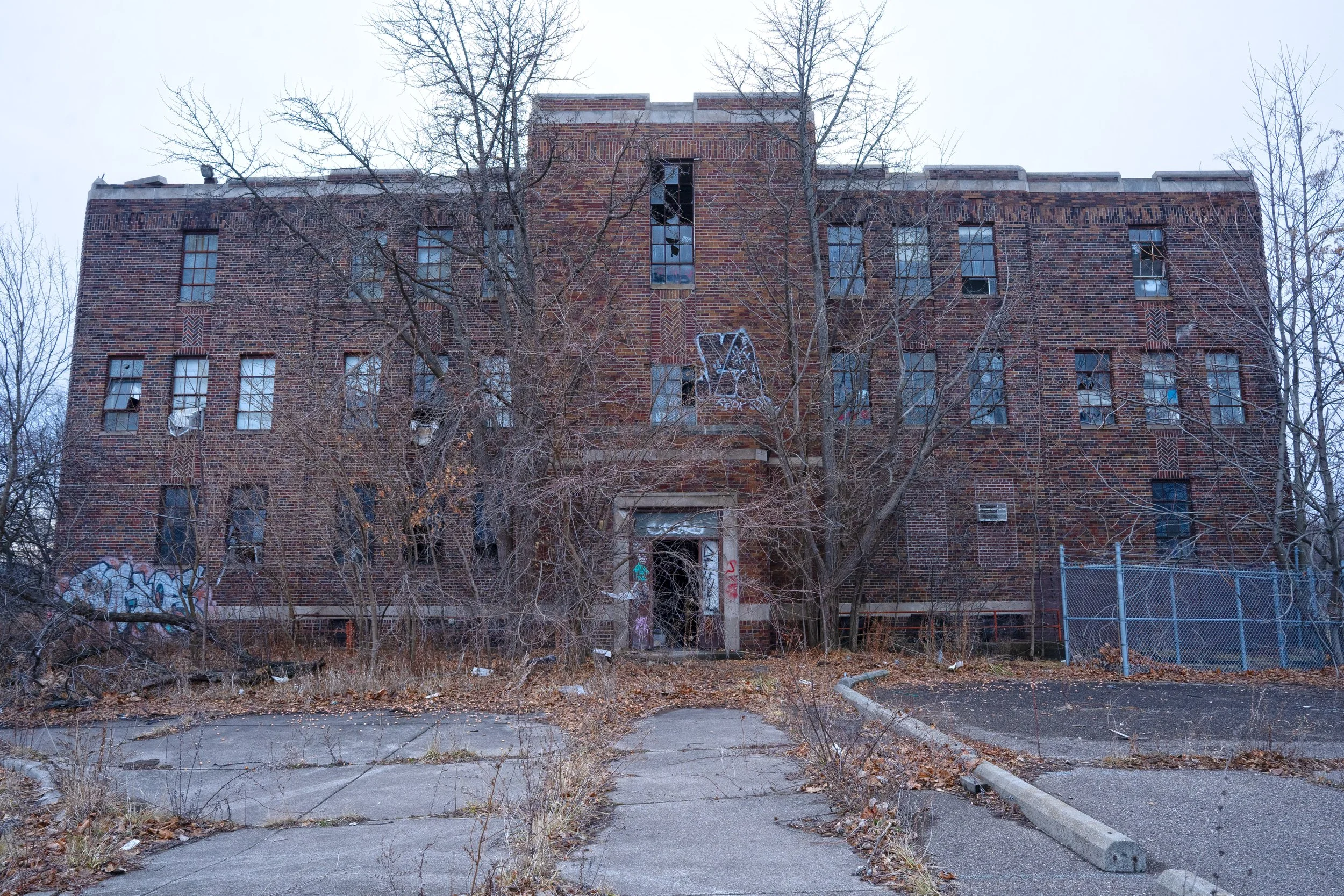 The outside of the building