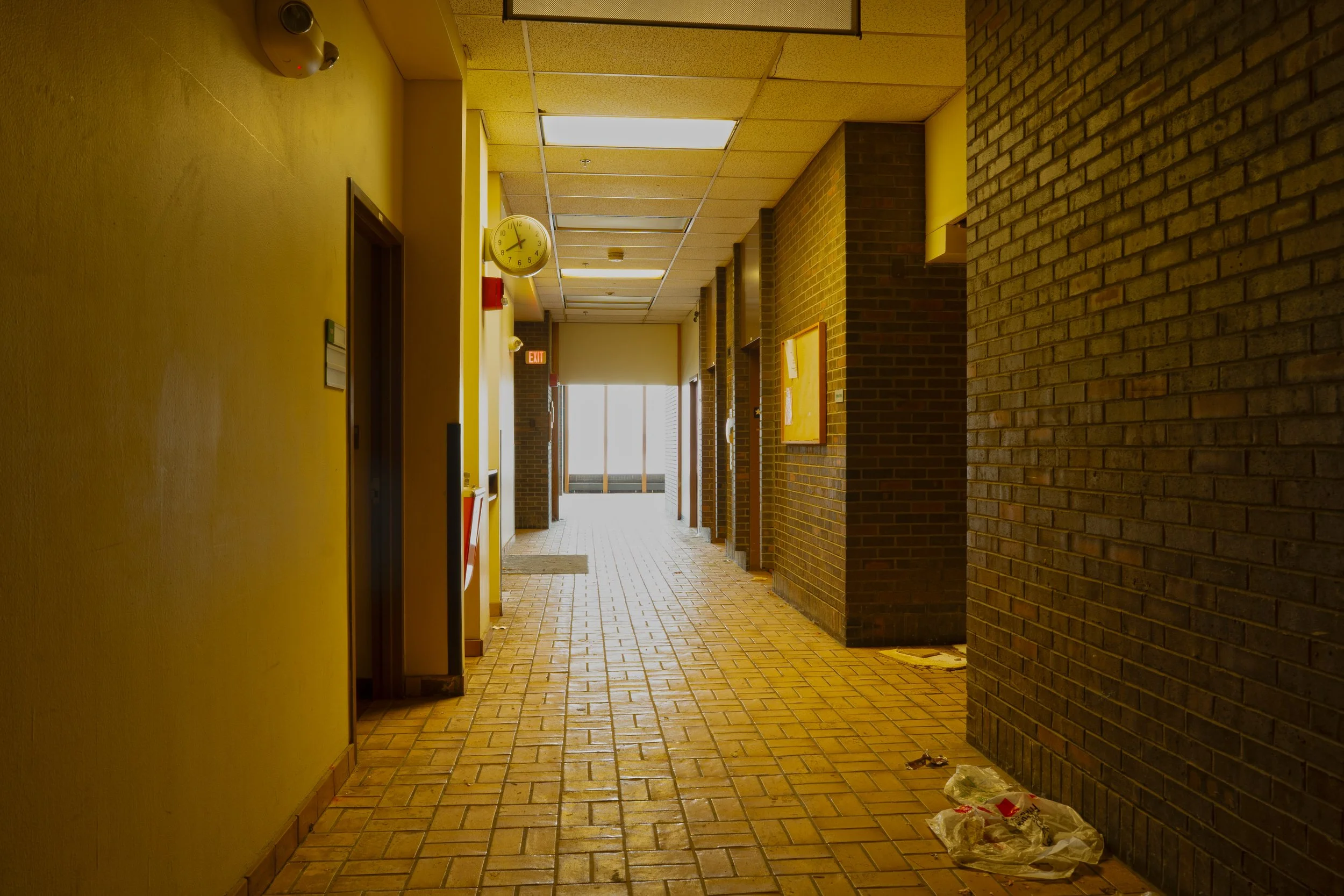 1st floor main hallway next to elevators