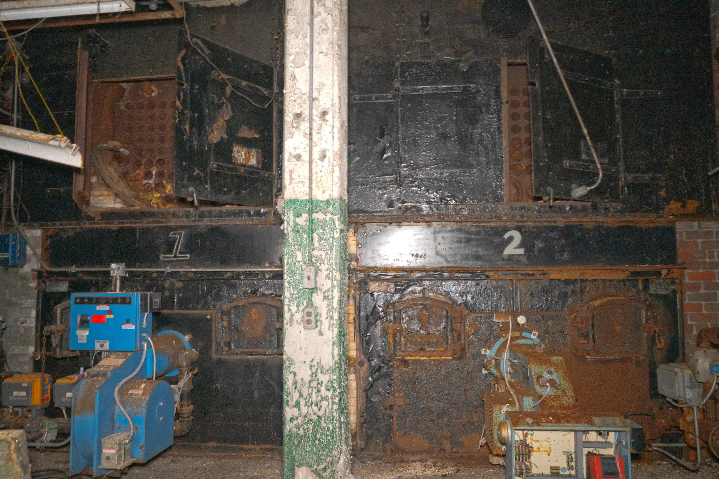 The boilers in the basement of Liberty are massive 