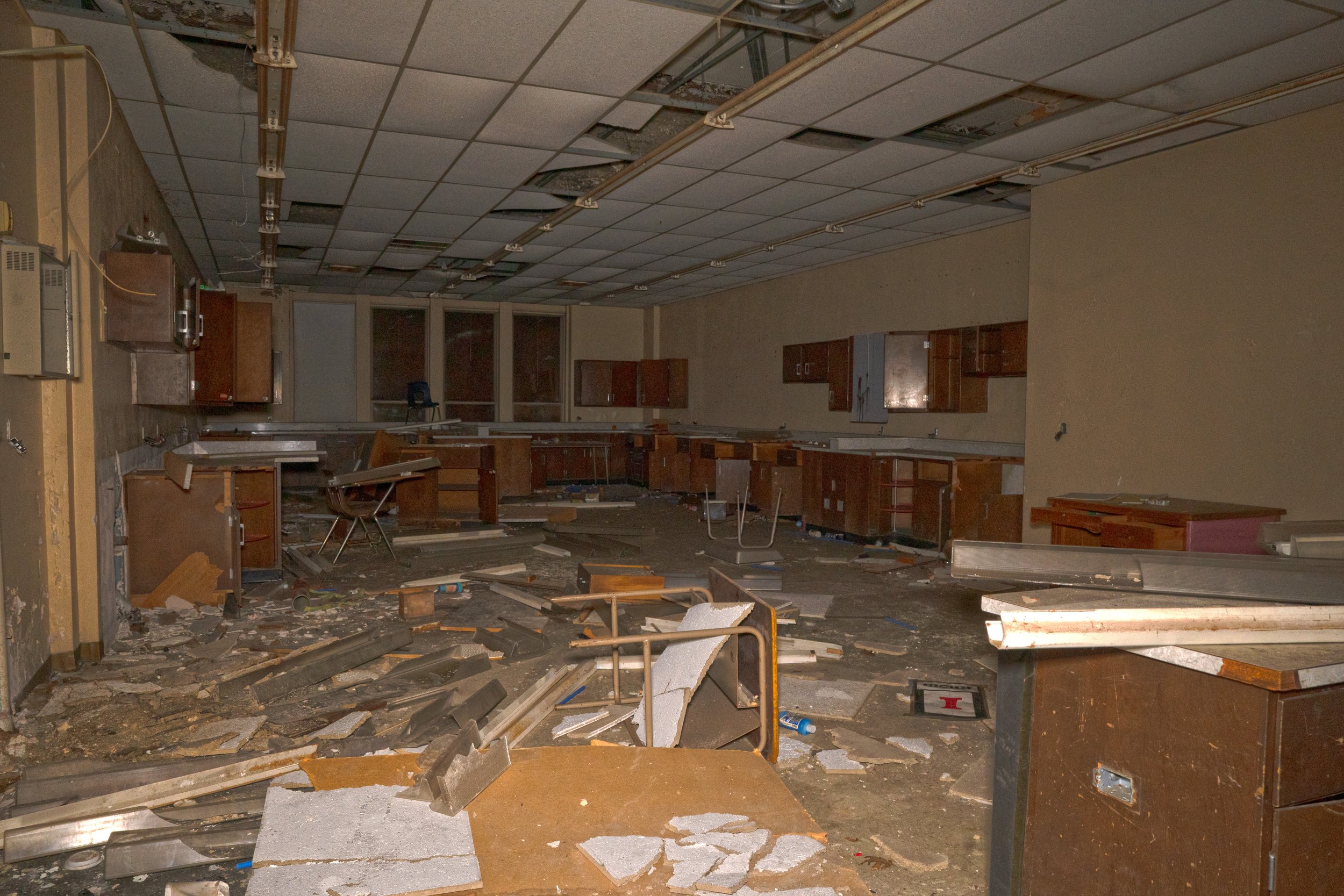 A 2nd floor classroom in the addition