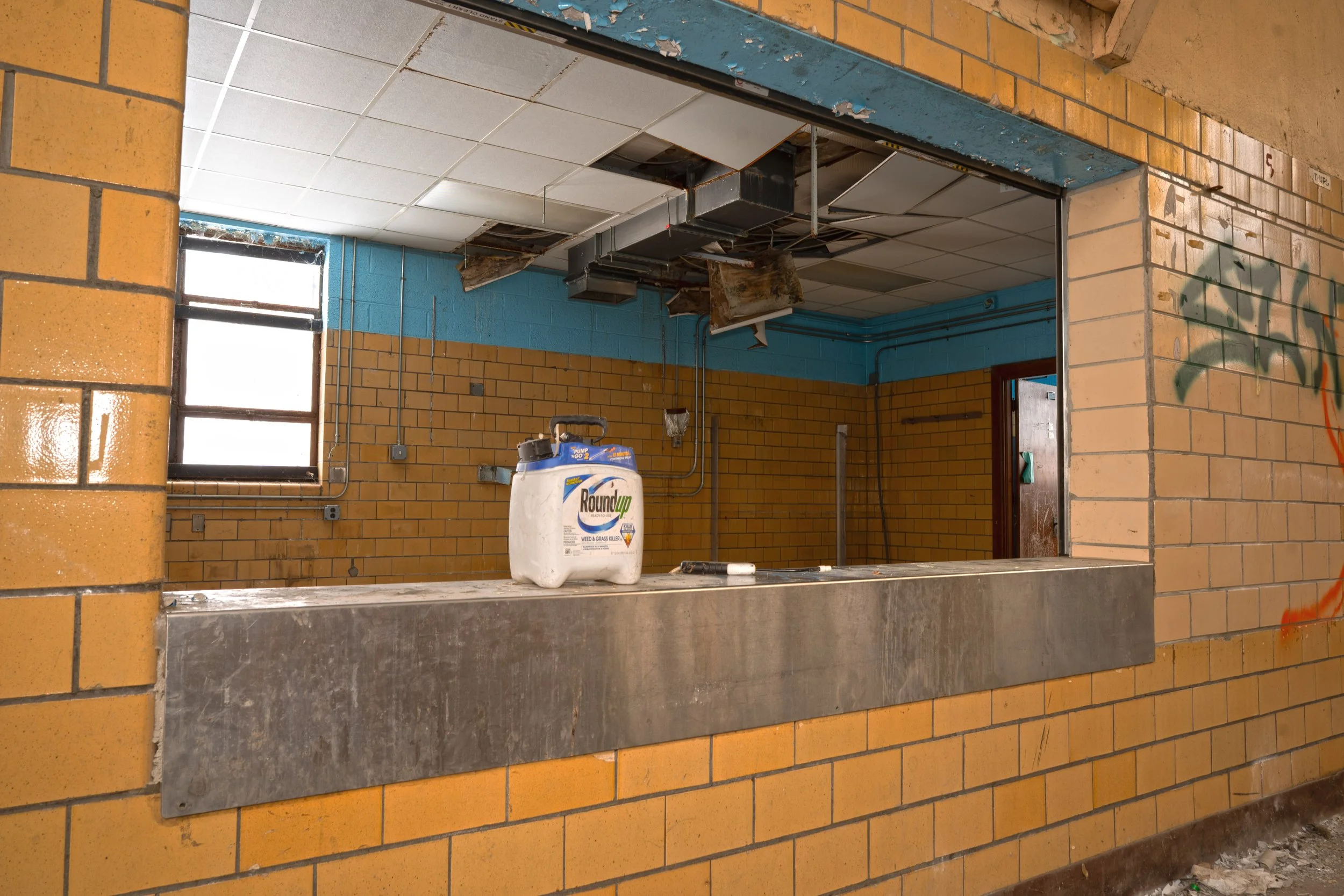 Kitchen serving area in Gymnasium 
